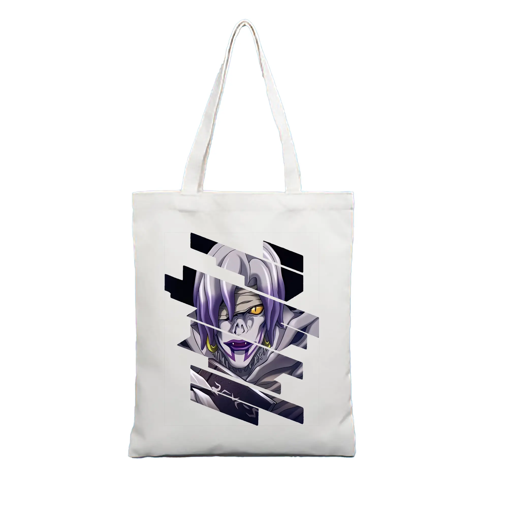 デスノート グッズ,レム - 縦型キャンバス手提げバッグ（トートバッグ） ・ キャンバス素材 ・ ショッピング用 ・ 軽量 丈夫 お手入れ簡単