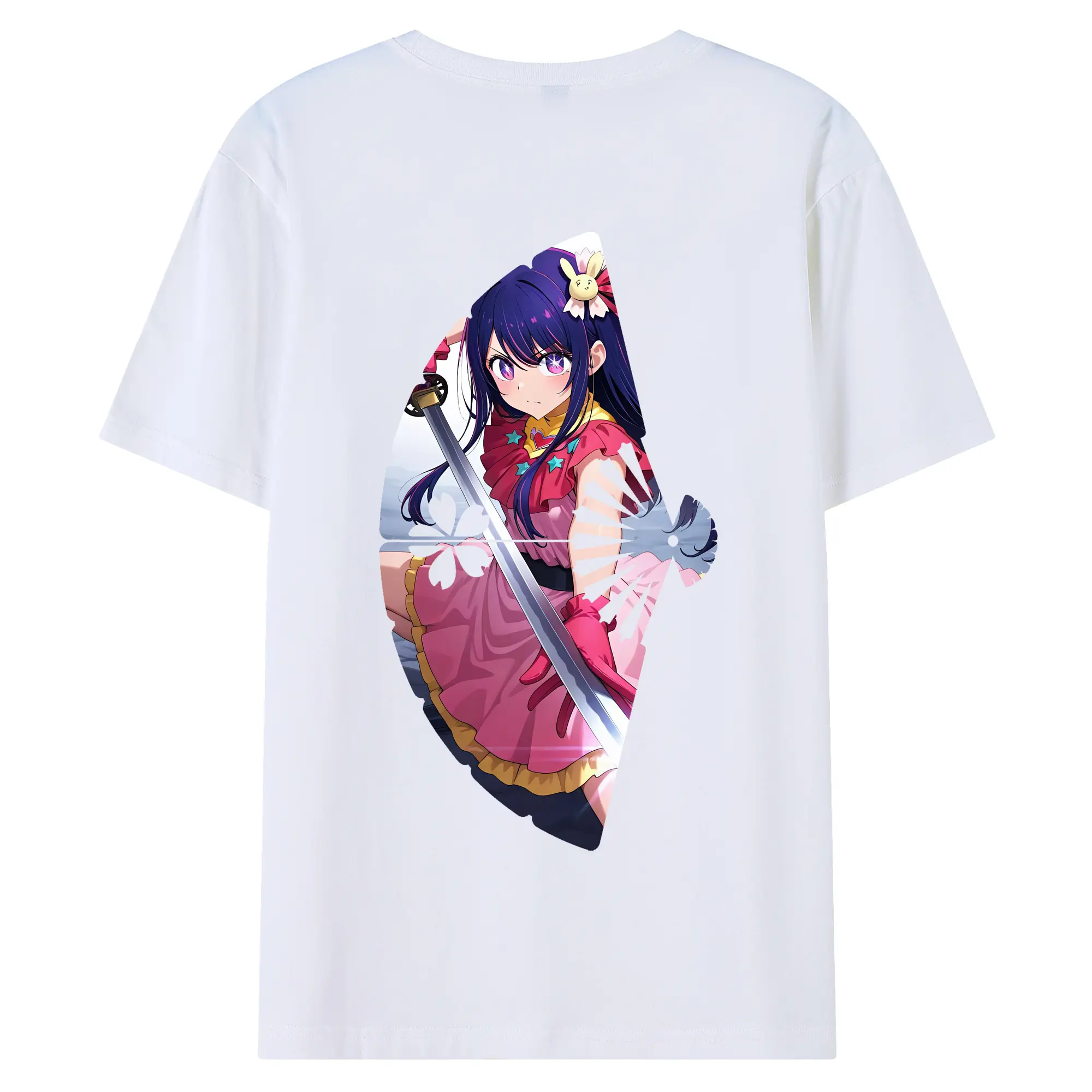 推しの子 グッズ,星野アイ - 綿100％ 半袖Tシャツ ・ バックプリント ・ 快適 通気性 ・ 日常使い 散歩 スポーツ用