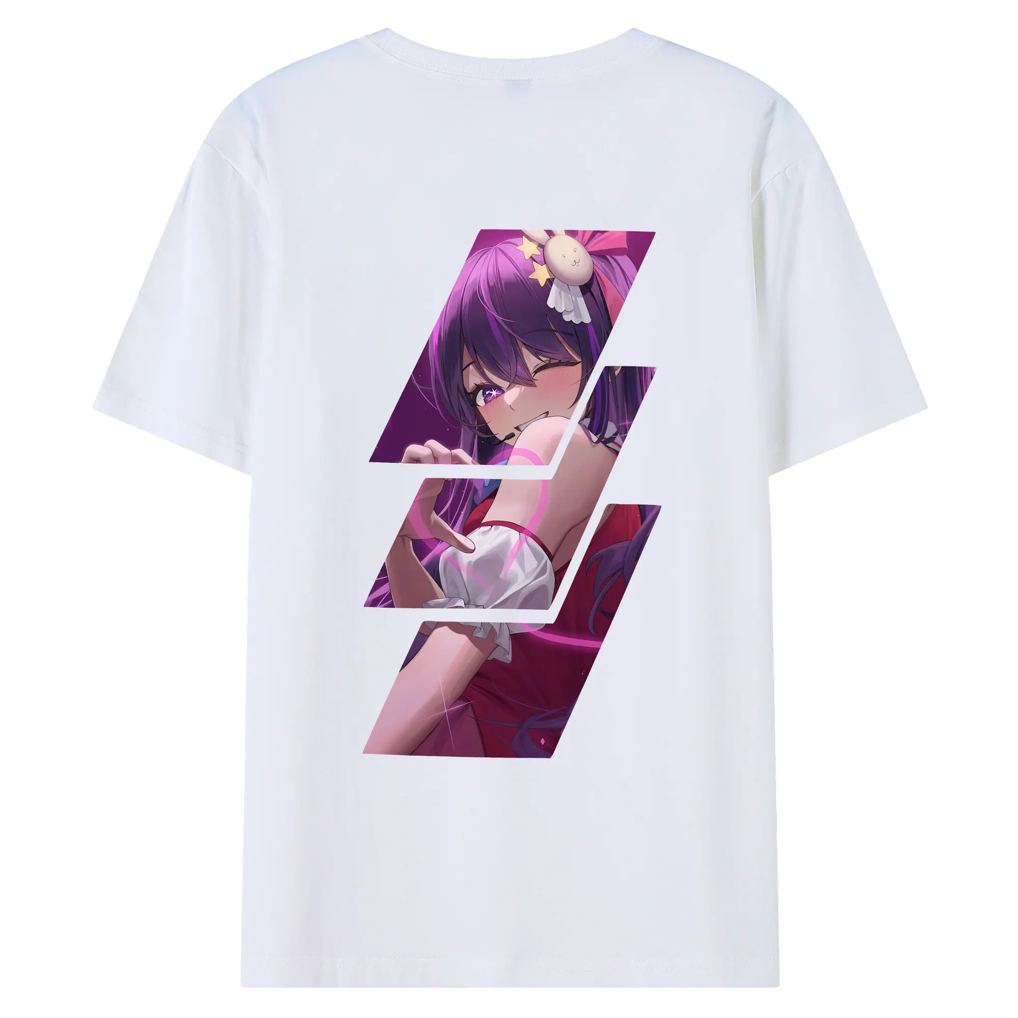 推しの子 グッズ,星野アイ - 綿100％ 半袖Tシャツ ・ バックプリント ・ 快適 通気性 ・ 日常使い 散歩 スポーツ用