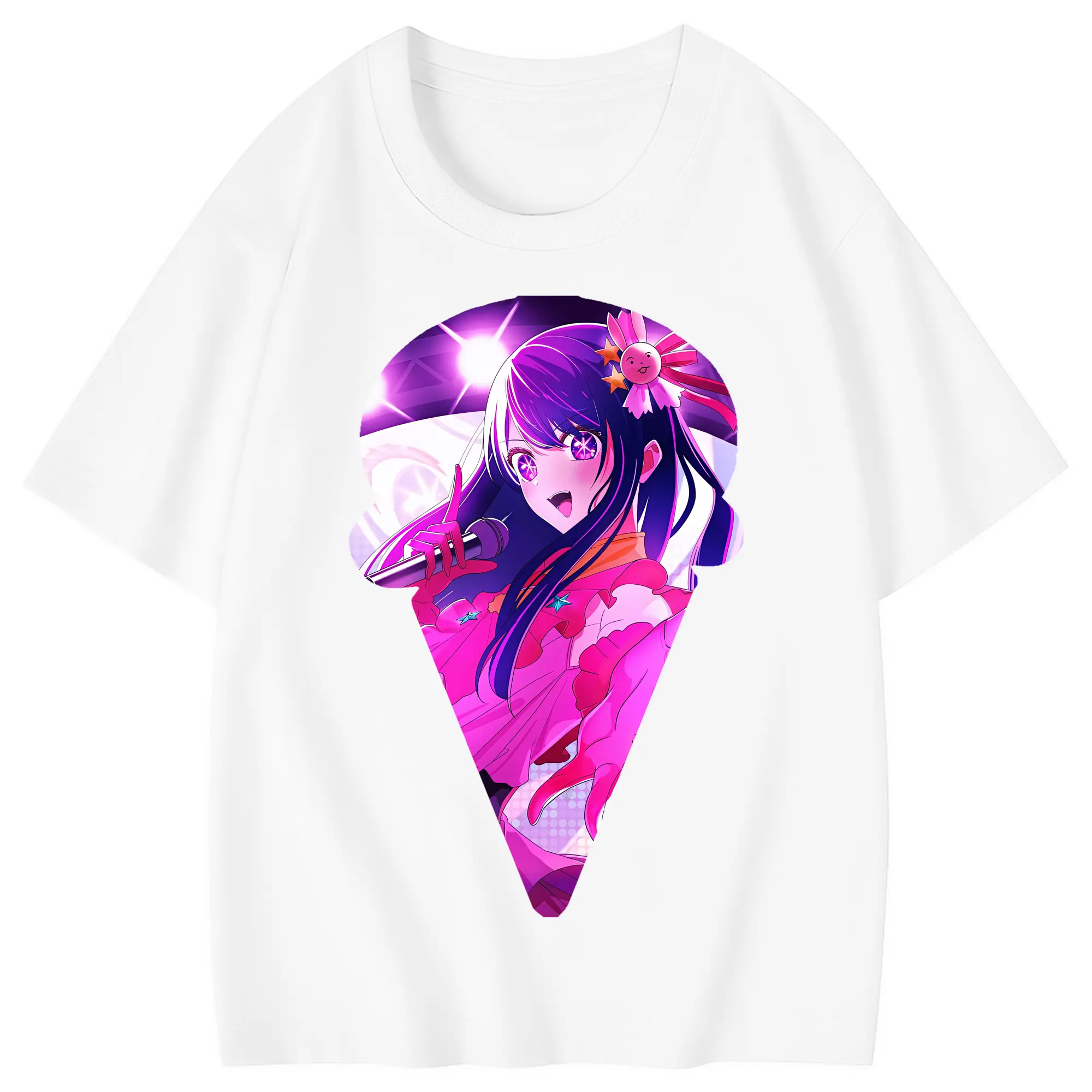 推しの子 グッズ,星野アイ - 綿100％ キッズTシャツ ・ フロントプリント ・ 快適 通気性 ・ スポーツ カジュアル 散歩用