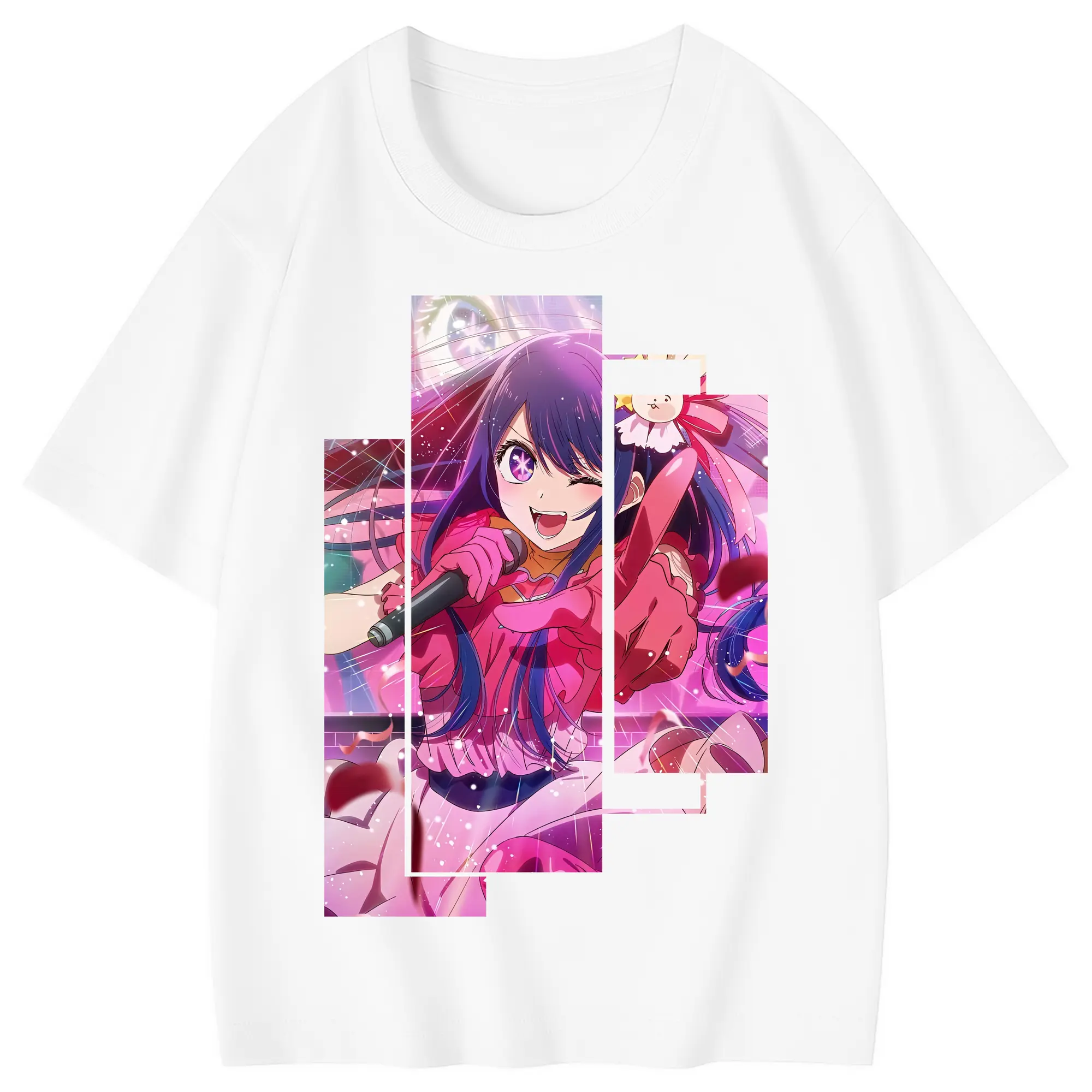 推しの子 グッズ,星野アイ - 綿100％ キッズTシャツ ・ フロントプリント ・ 快適 通気性 ・ スポーツ カジュアル 散歩用