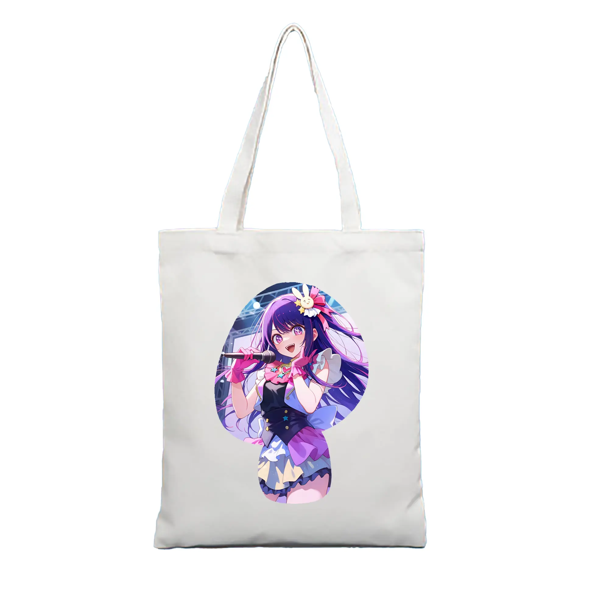 推しの子 グッズ,星野アイ - 縦型キャンバス手提げバッグ（トートバッグ） ・ キャンバス素材 ・ ショッピング用 ・ 軽量 丈夫 お手入れ簡単