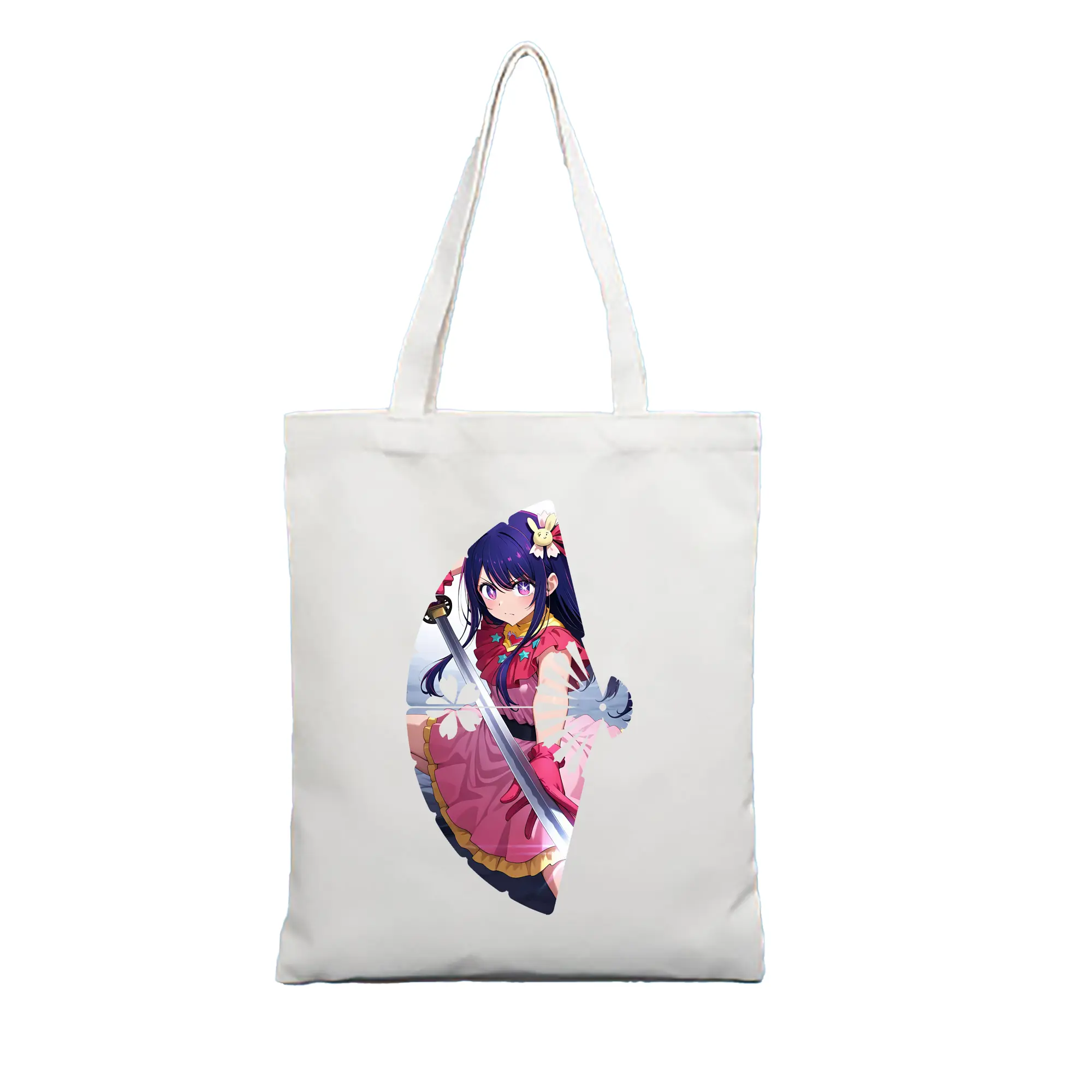 推しの子 グッズ,星野アイ - 縦型キャンバス手提げバッグ（トートバッグ） ・ キャンバス素材 ・ ショッピング用 ・ 軽量 丈夫 お手入れ簡単