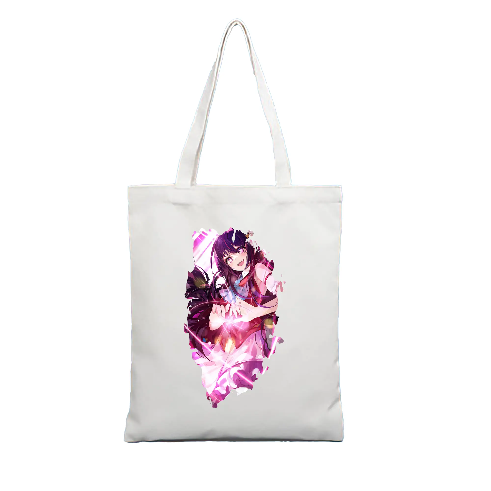 推しの子 グッズ,星野アイ - 縦型キャンバス手提げバッグ（トートバッグ） ・ キャンバス素材 ・ ショッピング用 ・ 軽量 丈夫 お手入れ簡単