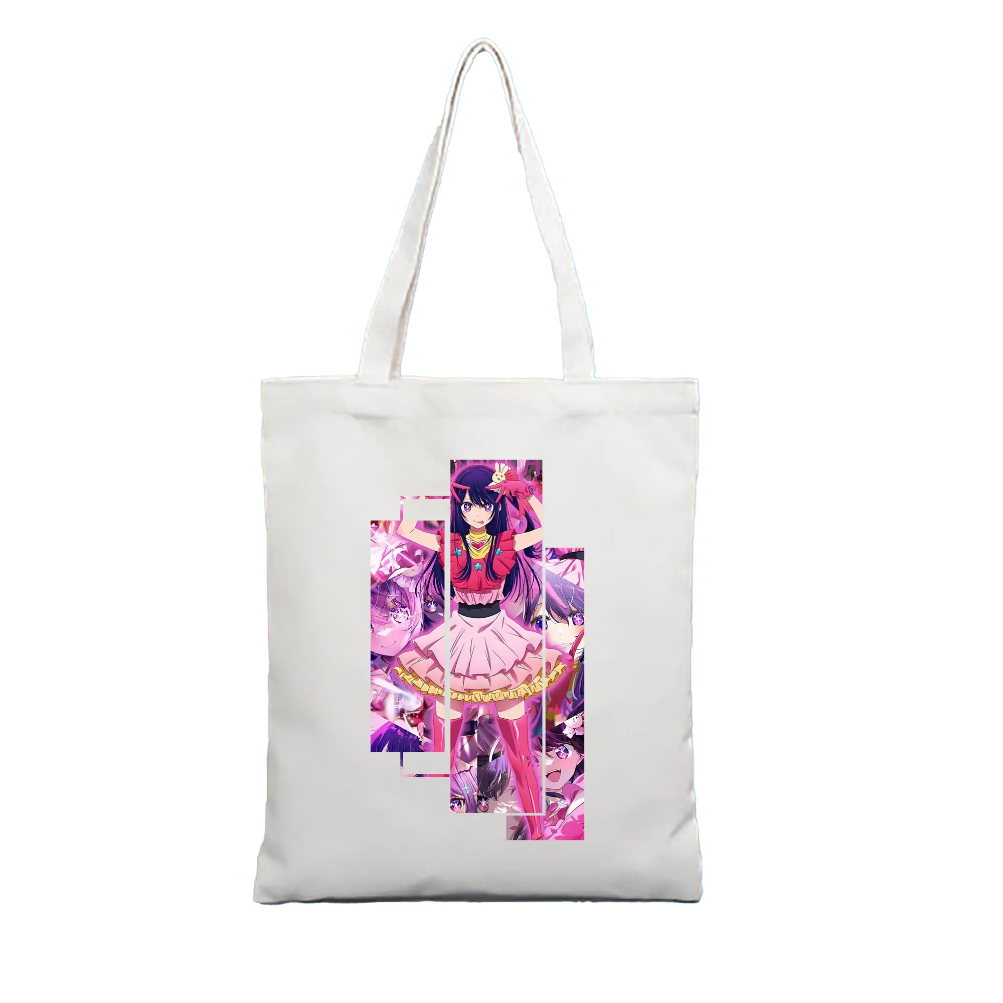 推しの子 グッズ,星野アイ - 縦型キャンバス手提げバッグ（トートバッグ） ・ キャンバス素材 ・ ショッピング用 ・ 軽量 丈夫 お手入れ簡単