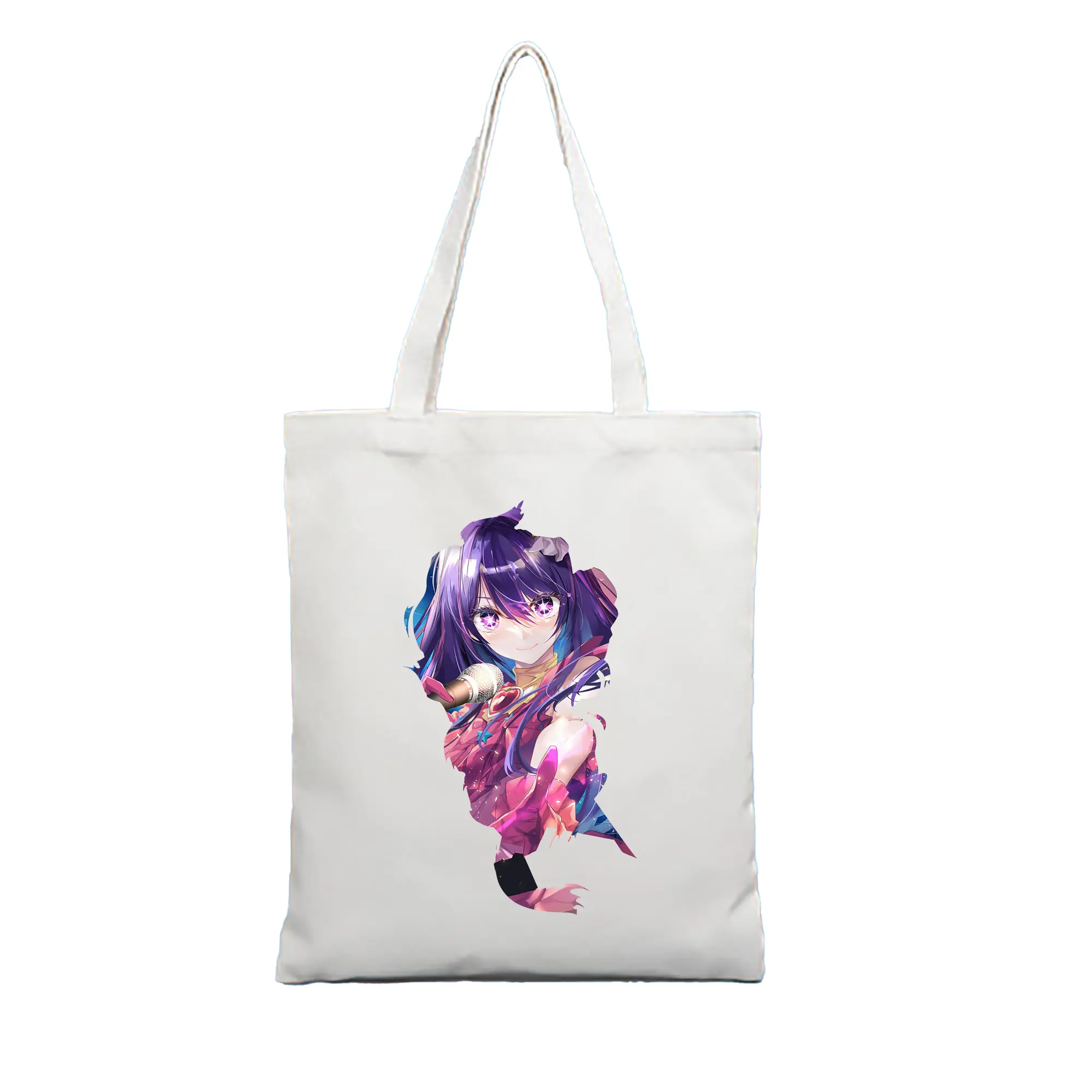 推しの子 グッズ,星野アイ - 縦型キャンバス手提げバッグ（トートバッグ） ・ キャンバス素材 ・ ショッピング用 ・ 軽量 丈夫 お手入れ簡単