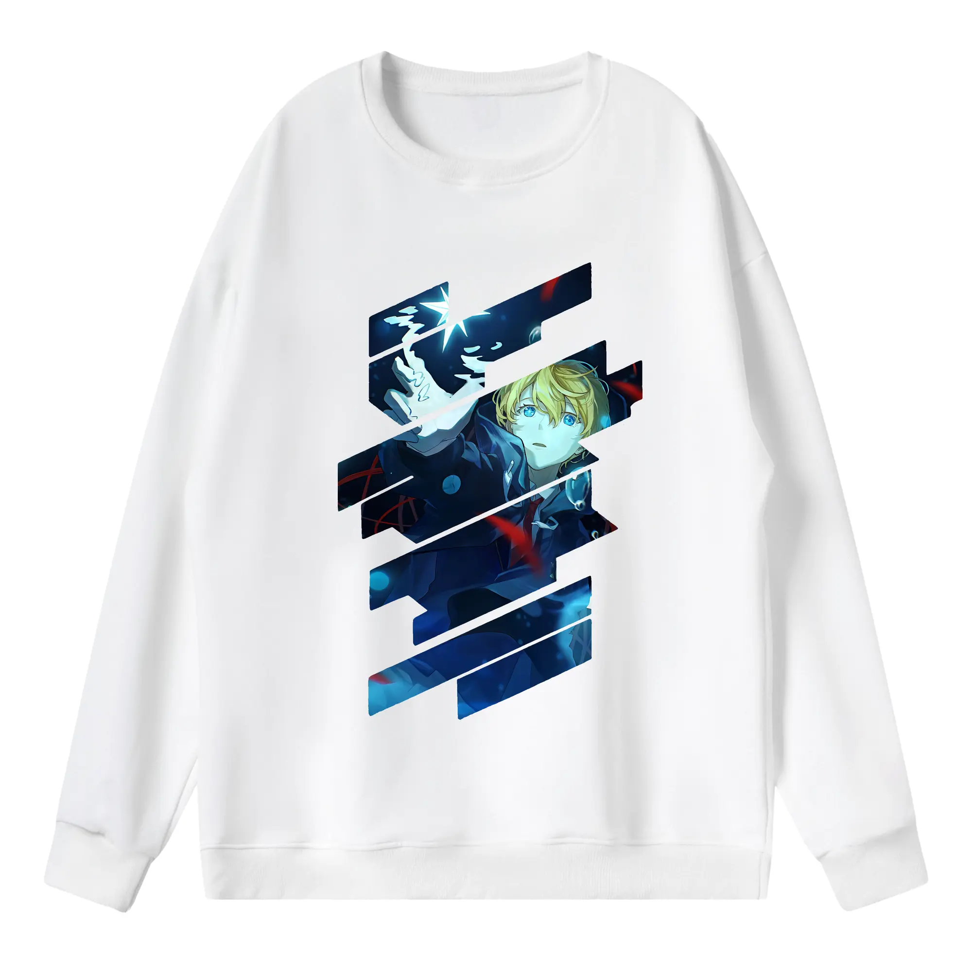 推しの子 グッズ,星野アクア - 薄手 クルーネック スウェット 裏毛260g · ポリエステル 春秋向け カジュアル 男女兼用 · トレーナー デイリー スポーツ 散歩に最適