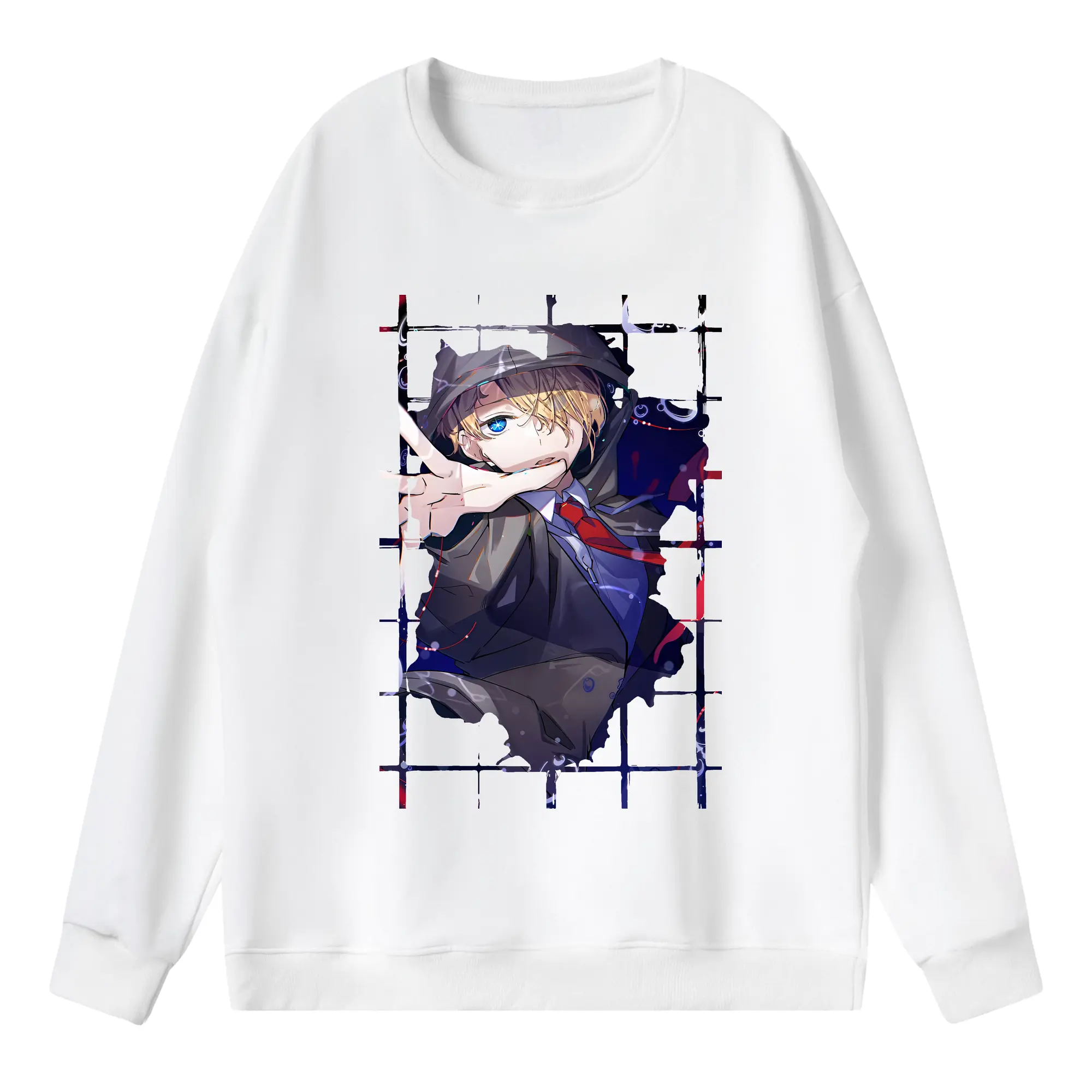 推しの子 グッズ,星野アクア - 薄手 クルーネック スウェット 裏毛260g · ポリエステル 春秋向け カジュアル 男女兼用 · トレーナー デイリー スポーツ 散歩に最適