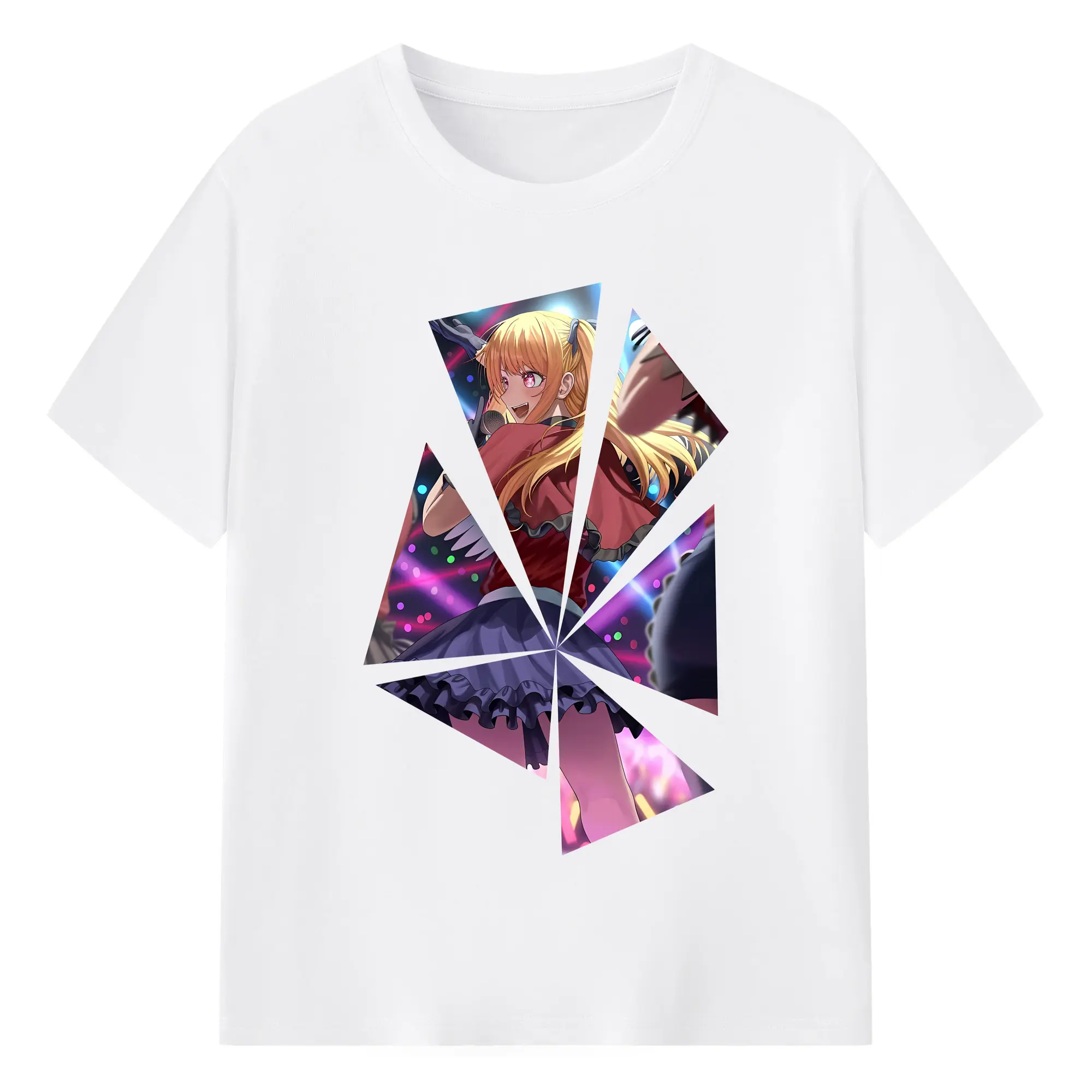 推しの子 グッズ,星野ルビー - 綿100％ 半袖Tシャツ ・ フロントプリント ・ 快適 通気性 ・ 日常使い 散歩 スポーツ用