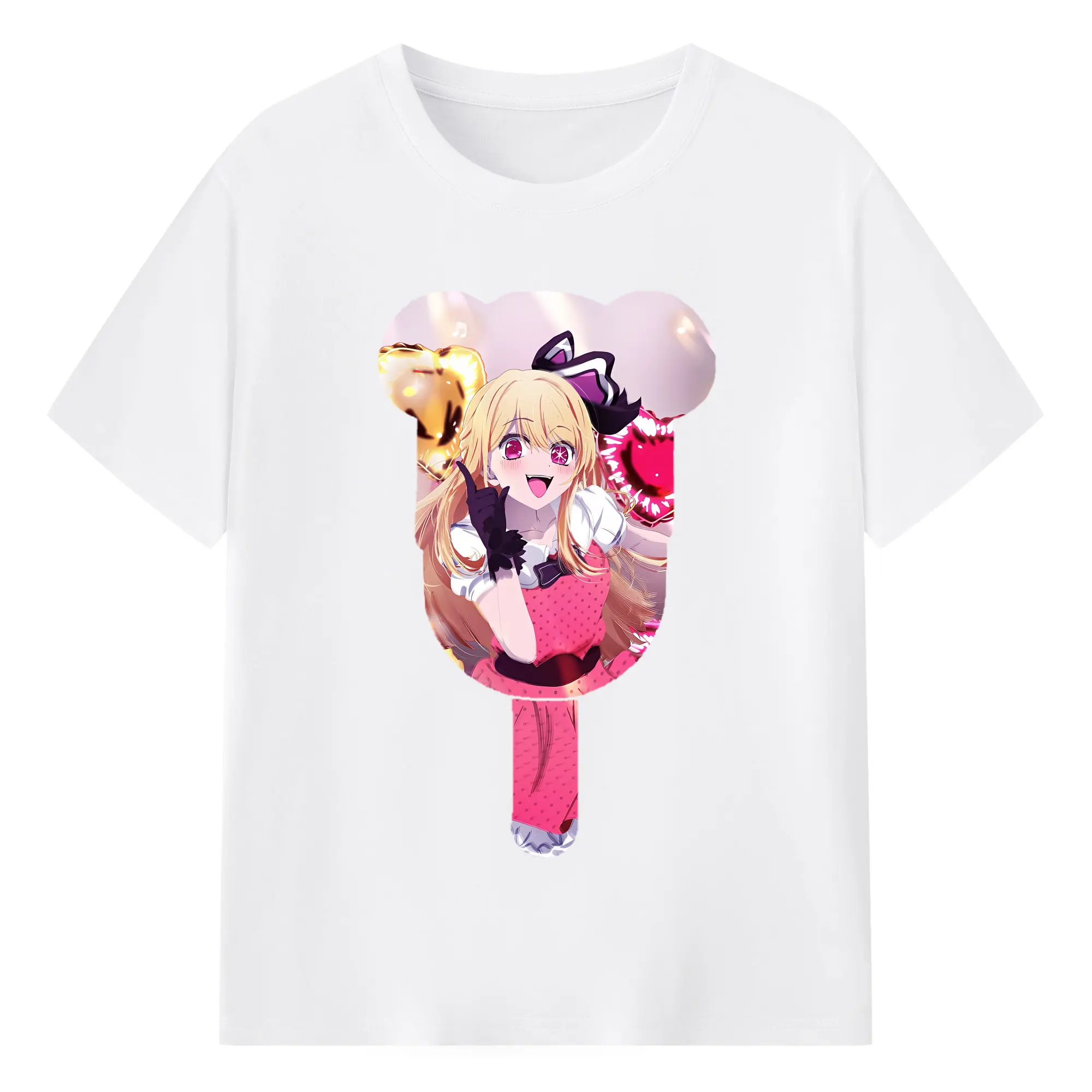 推しの子 グッズ,星野ルビー - 綿100％ 半袖Tシャツ ・ フロントプリント ・ 快適 通気性 ・ 日常使い 散歩 スポーツ用
