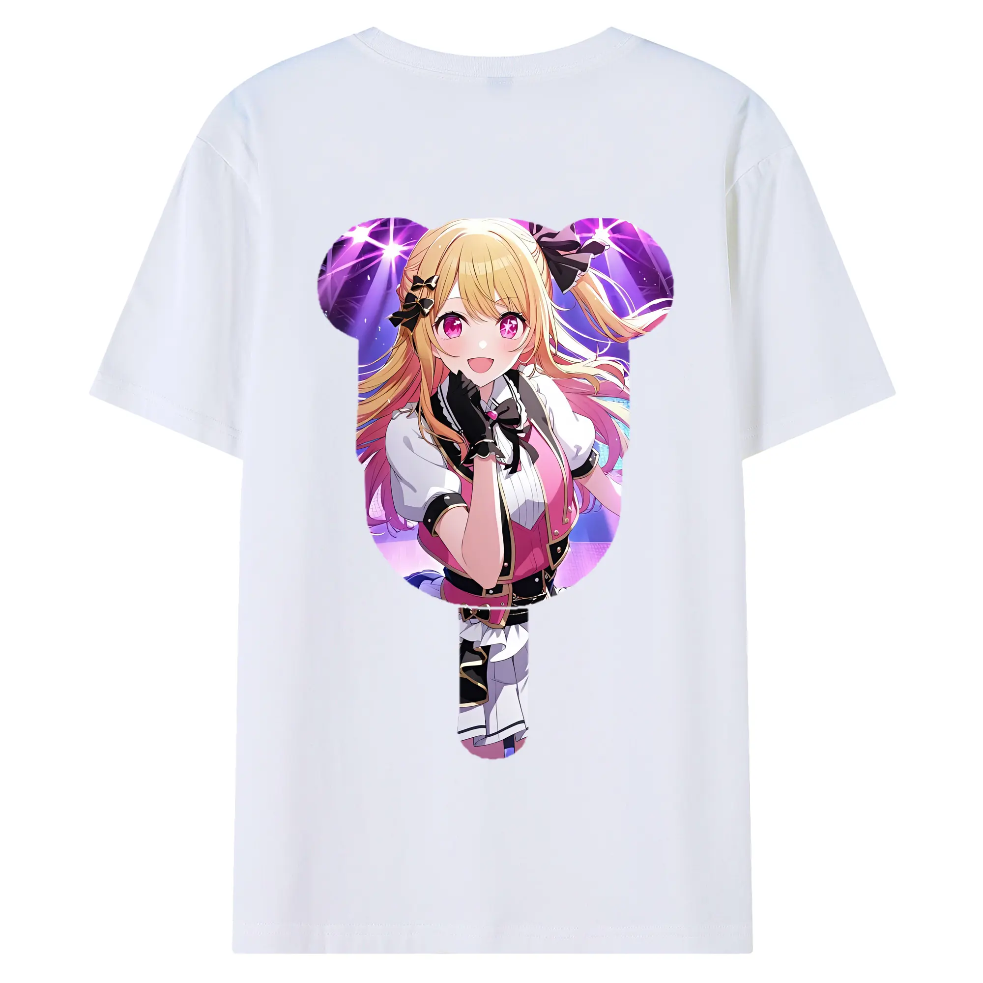 推しの子 グッズ,星野ルビー - 綿100％ 半袖Tシャツ ・ バックプリント ・ 快適 通気性 ・ 日常使い 散歩 スポーツ用