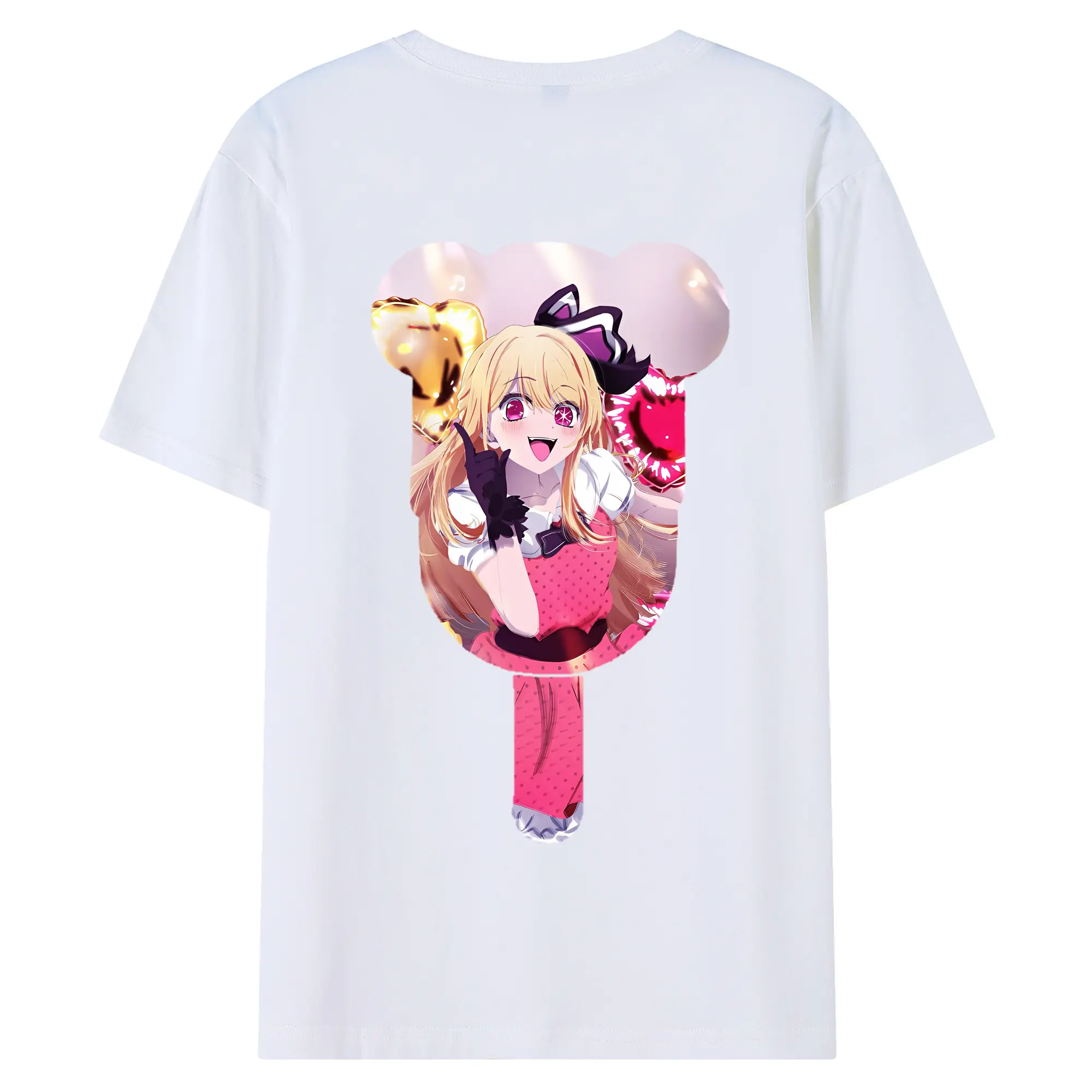 推しの子 グッズ,星野ルビー - 綿100％ 半袖Tシャツ ・ バックプリント ・ 快適 通気性 ・ 日常使い 散歩 スポーツ用