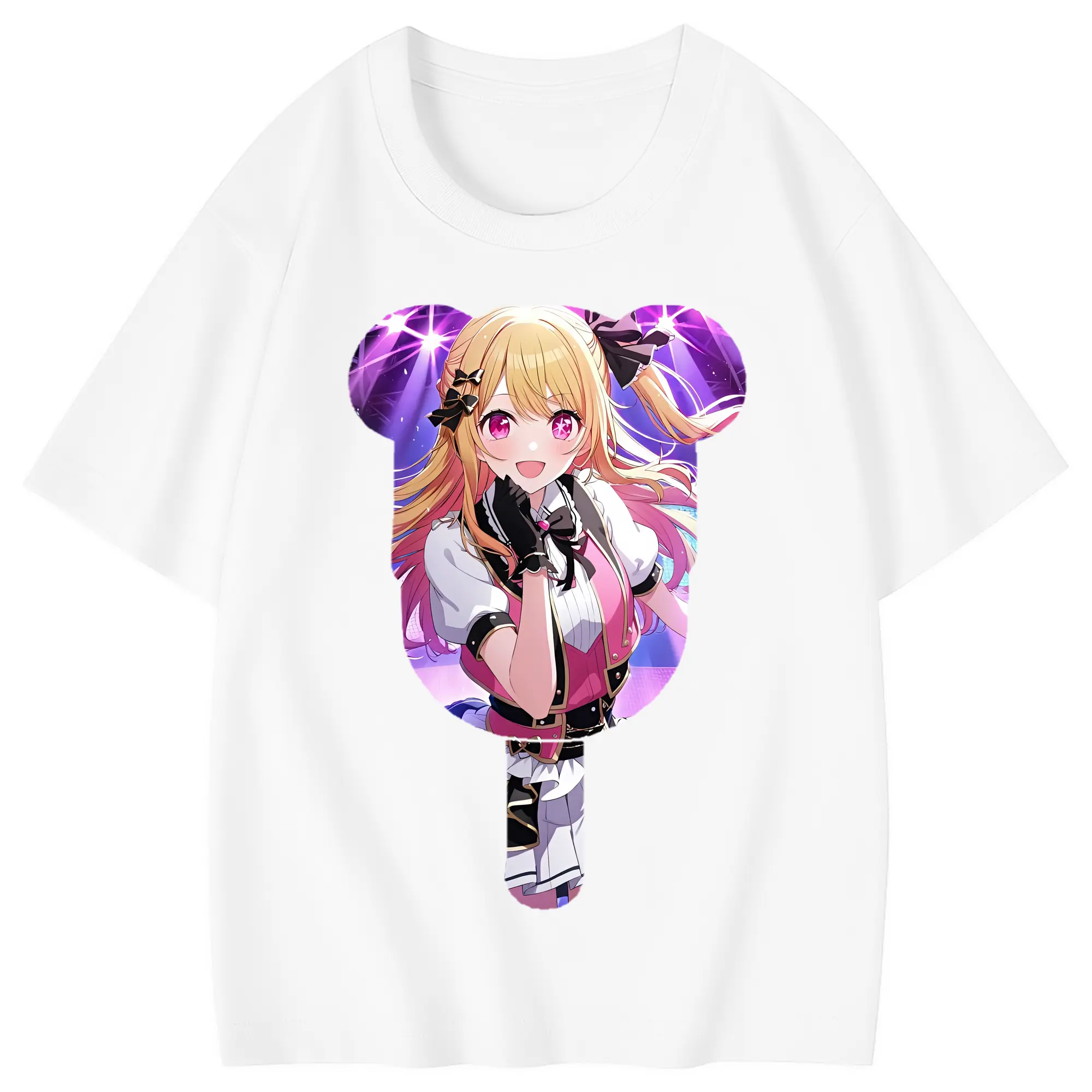 推しの子 グッズ,星野ルビー - 綿100％ キッズTシャツ ・ フロントプリント ・ 快適 通気性 ・ スポーツ カジュアル 散歩用