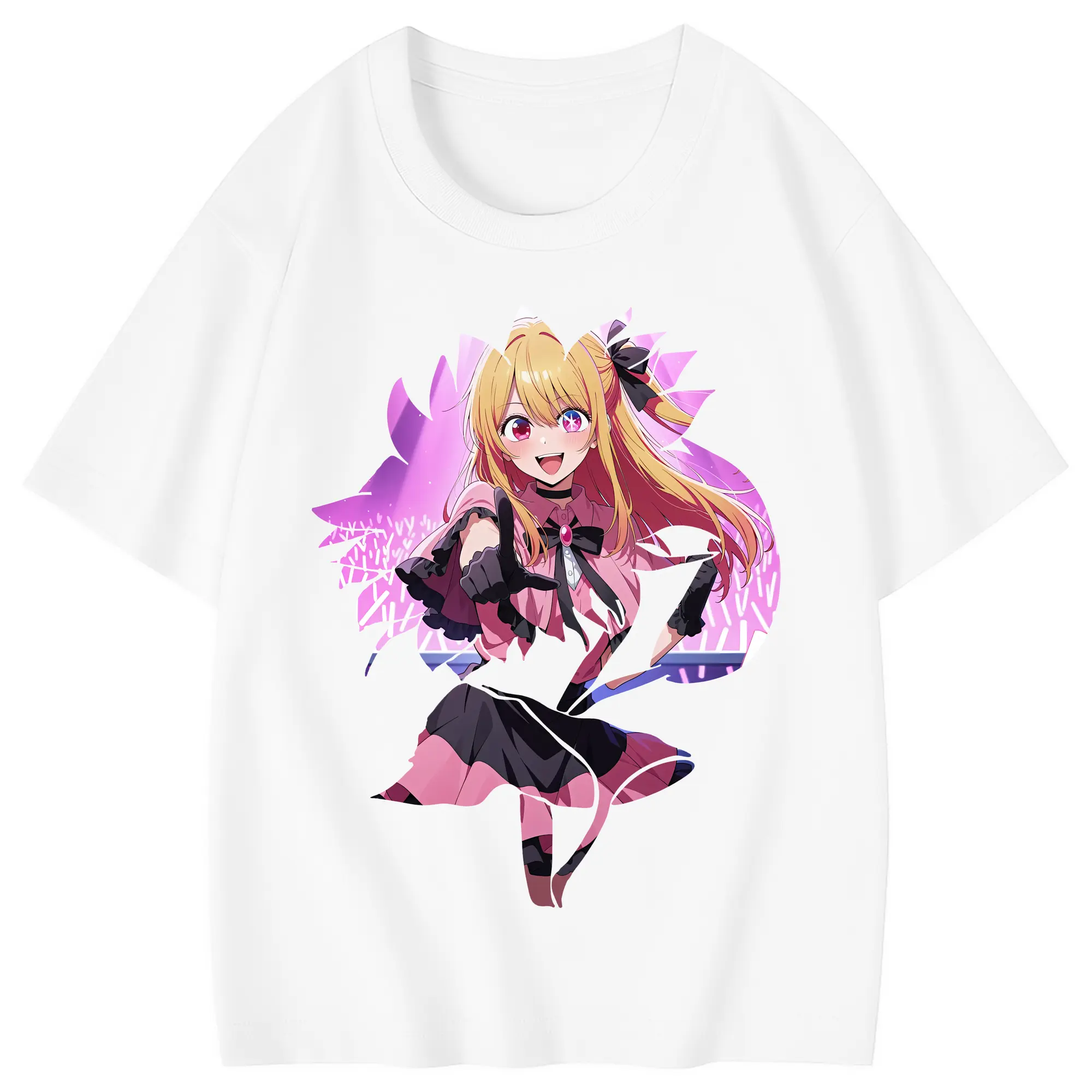 推しの子 グッズ,星野ルビー - 綿100％ キッズTシャツ ・ フロントプリント ・ 快適 通気性 ・ スポーツ カジュアル 散歩用