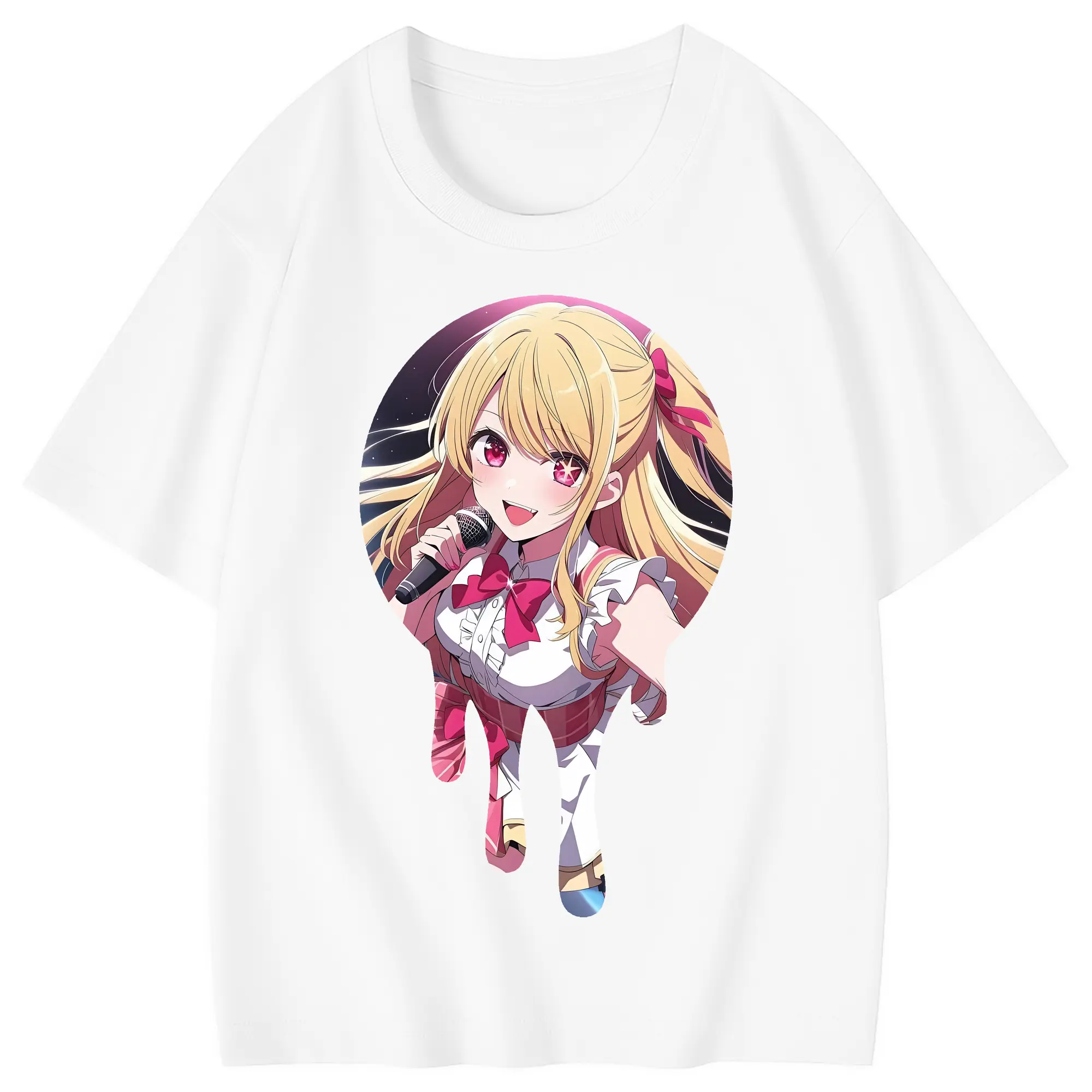 推しの子 グッズ,星野ルビー - 綿100％ キッズTシャツ ・ フロントプリント ・ 快適 通気性 ・ スポーツ カジュアル 散歩用