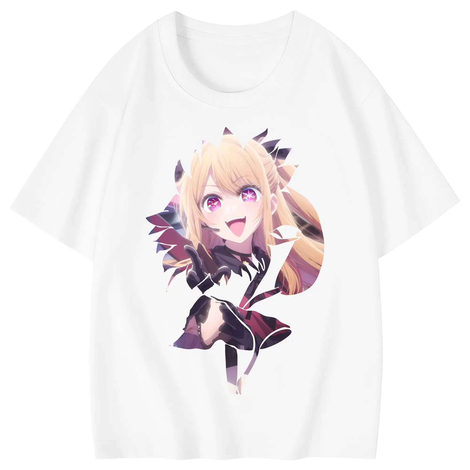 推しの子 グッズ,星野ルビー - 綿100％ キッズTシャツ ・ フロントプリント ・ 快適 通気性 ・ スポーツ カジュアル 散歩用