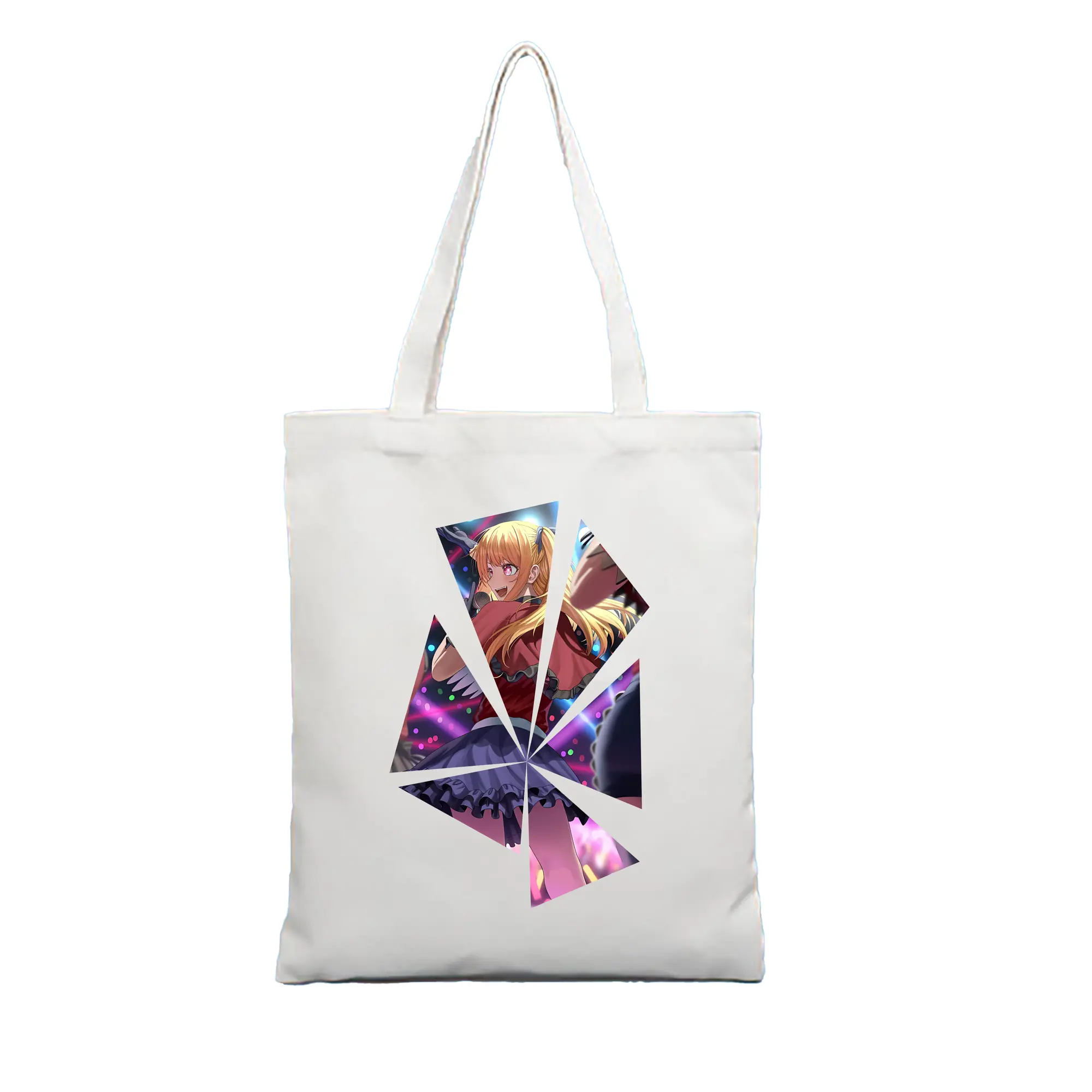 推しの子 グッズ,星野ルビー - 縦型キャンバス手提げバッグ（トートバッグ） ・ キャンバス素材 ・ ショッピング用 ・ 軽量 丈夫 お手入れ簡単