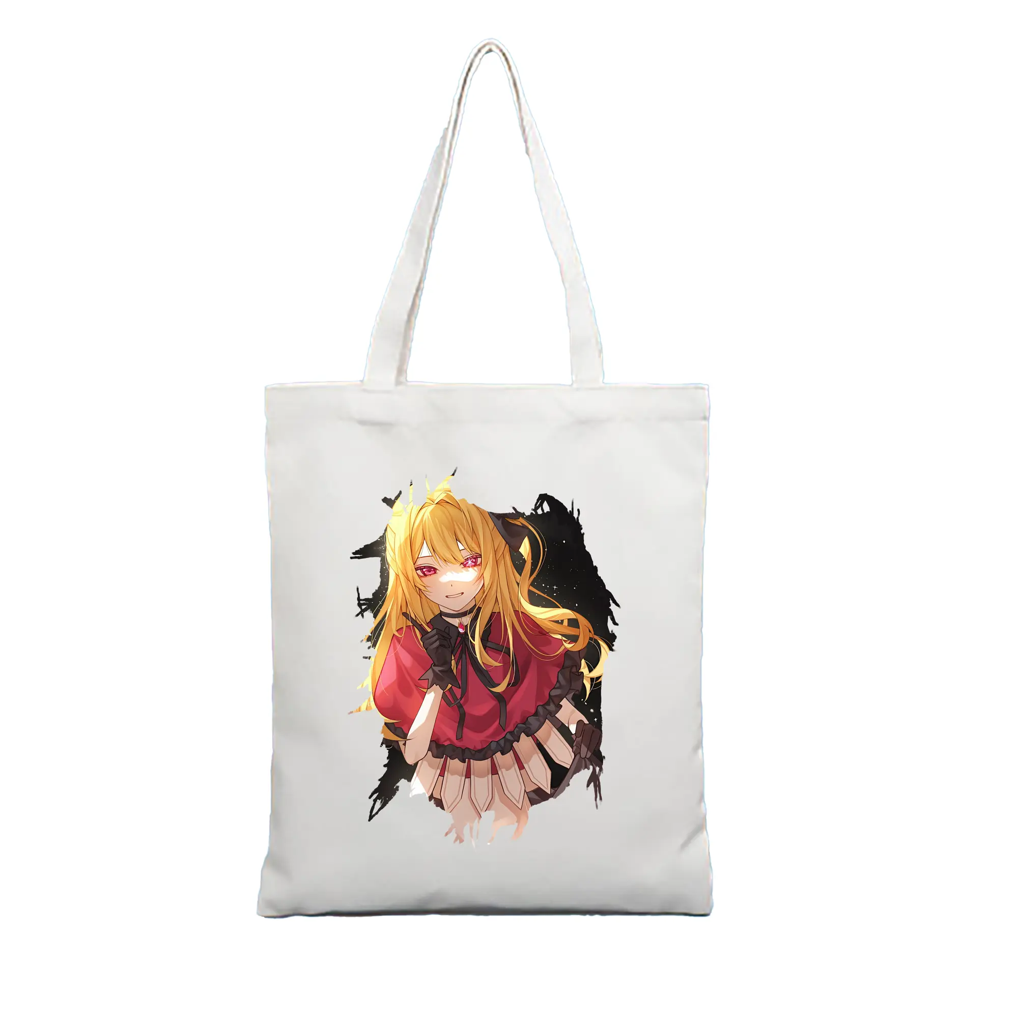 推しの子 グッズ,星野ルビー - 縦型キャンバス手提げバッグ（トートバッグ） ・ キャンバス素材 ・ ショッピング用 ・ 軽量 丈夫 お手入れ簡単