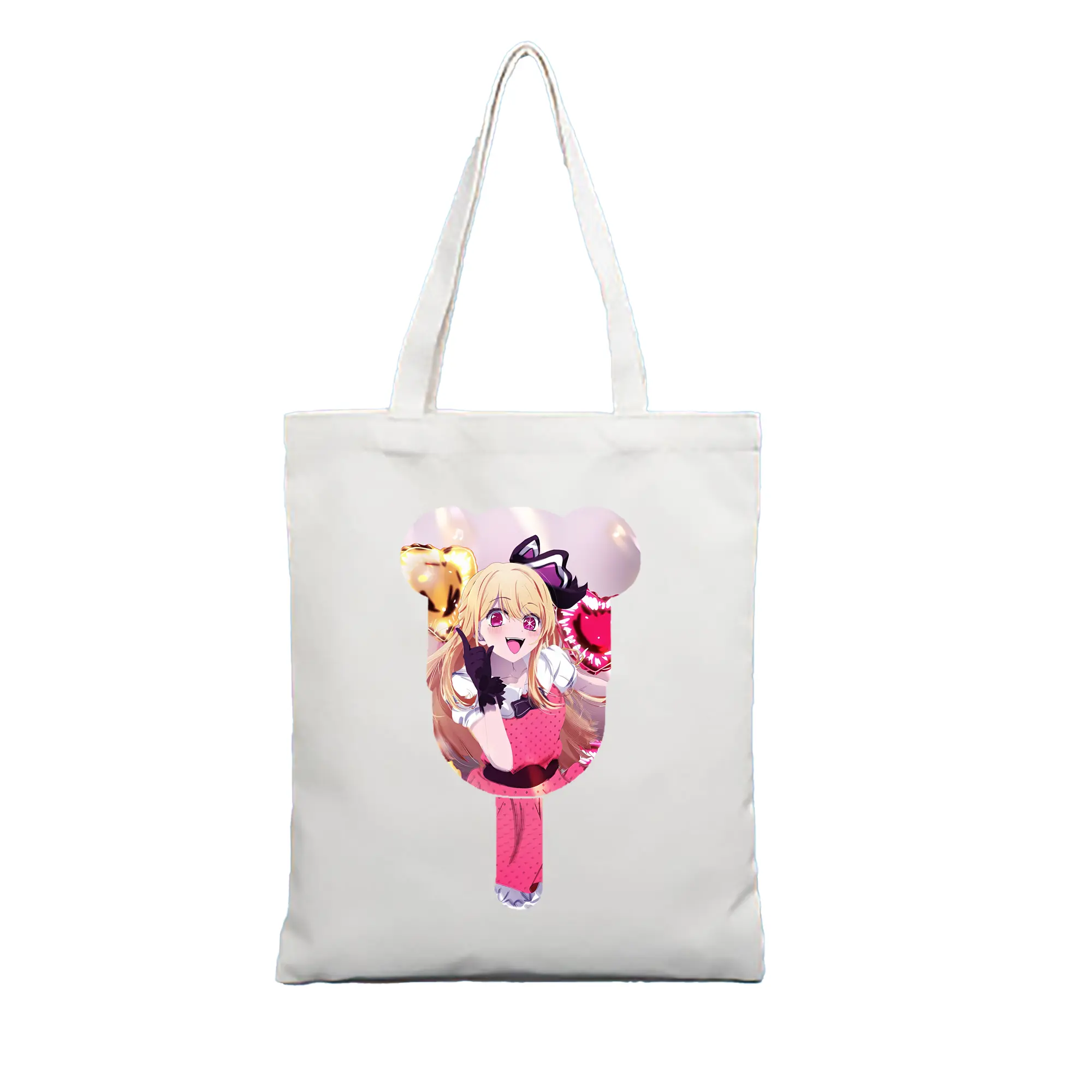 推しの子 グッズ,星野ルビー - 縦型キャンバス手提げバッグ（トートバッグ） ・ キャンバス素材 ・ ショッピング用 ・ 軽量 丈夫 お手入れ簡単