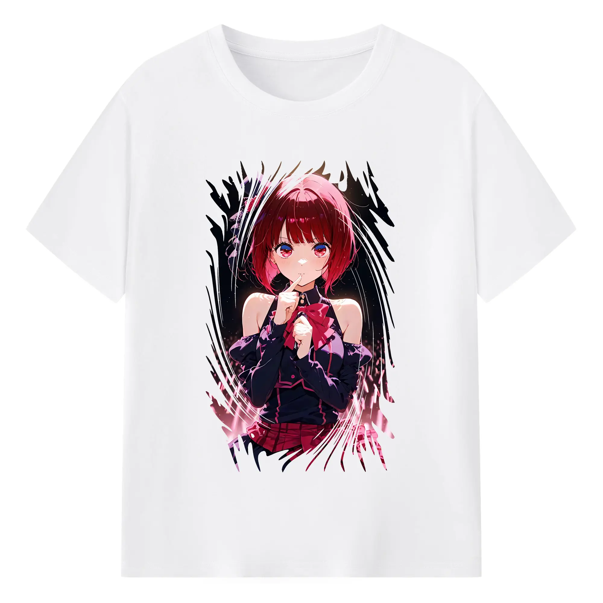 推しの子 グッズ,有馬かな - 綿100％ 半袖Tシャツ ・ フロントプリント ・ 快適 通気性 ・ 日常使い 散歩 スポーツ用