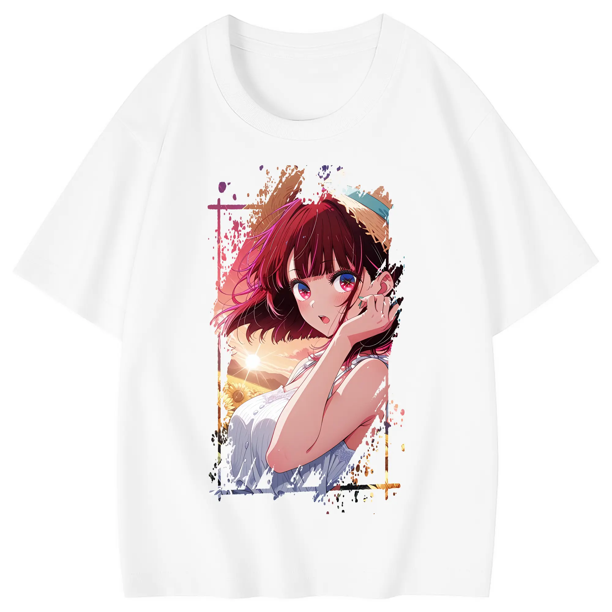 推しの子 グッズ,有馬かな - 綿100％ キッズTシャツ ・ フロントプリント ・ 快適 通気性 ・ スポーツ カジュアル 散歩用