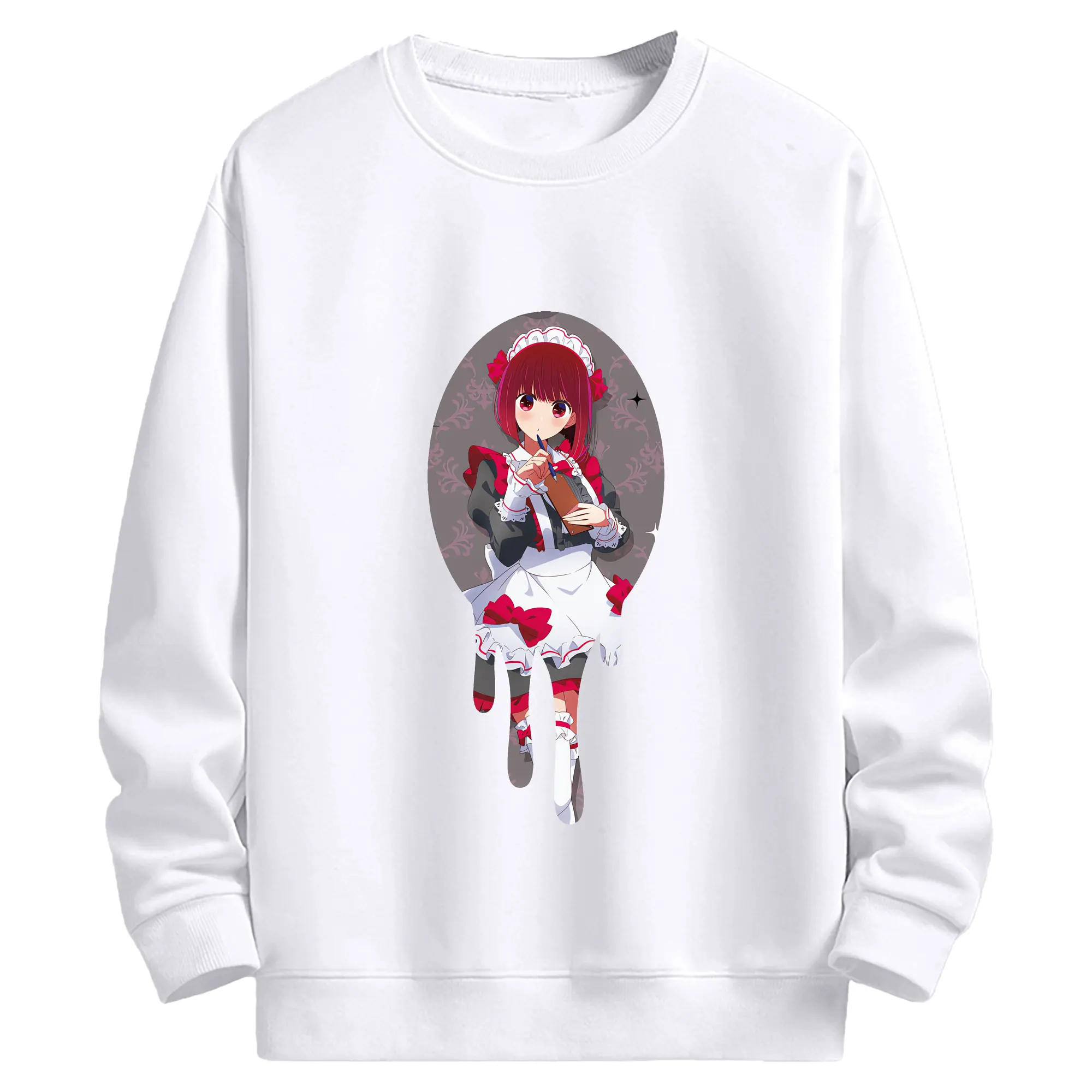 推しの子 グッズ,有馬かな - 高品質 クルーネック スウェット ・ コットン59％ ポリエステル41％ ・ ユニセックス 長袖 トレーナー ・ カジュアル デイリー スポーツ 散歩用