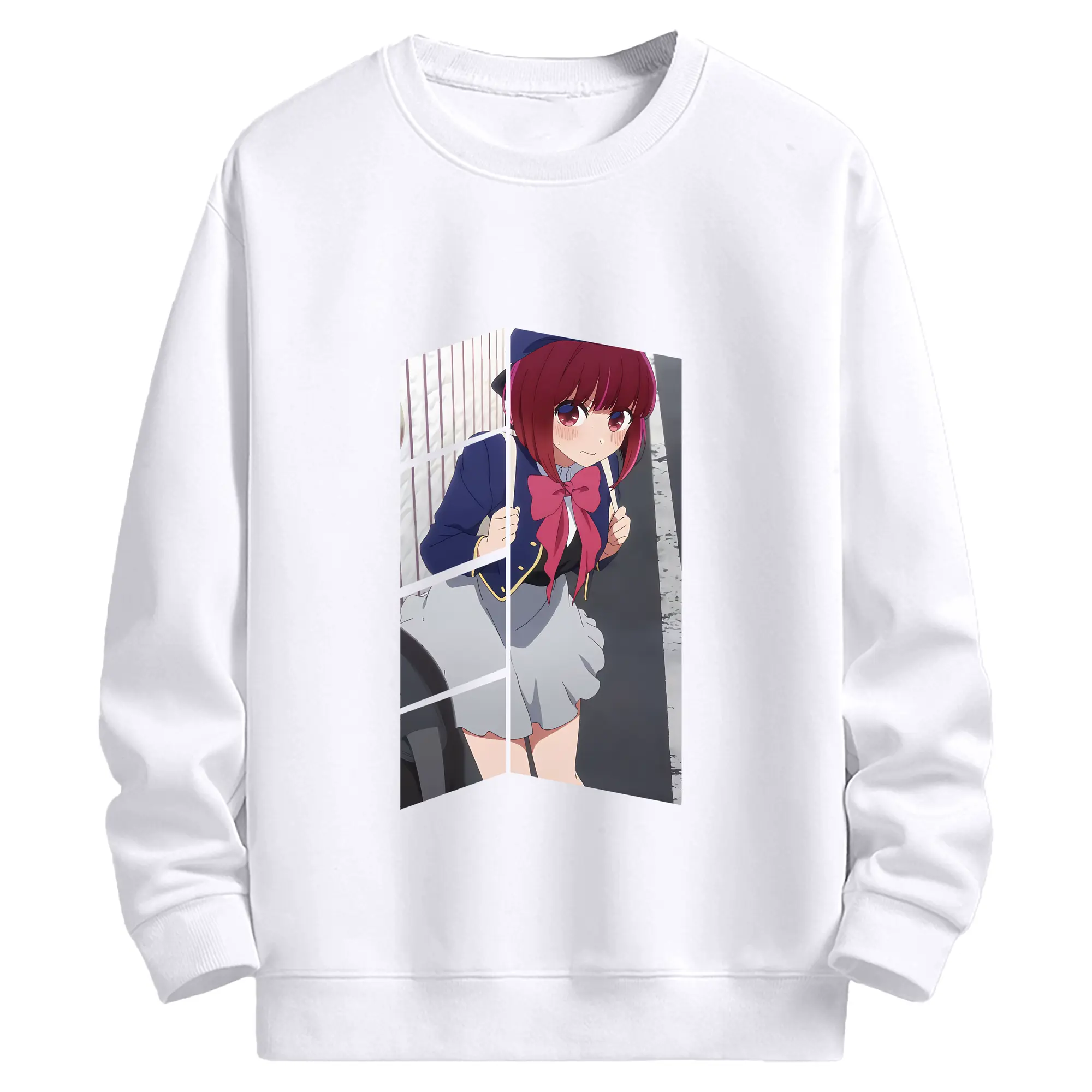 推しの子 グッズ,有馬かな - 高品質 クルーネック スウェット ・ コットン59％ ポリエステル41％ ・ ユニセックス 長袖 トレーナー ・ カジュアル デイリー スポーツ 散歩用