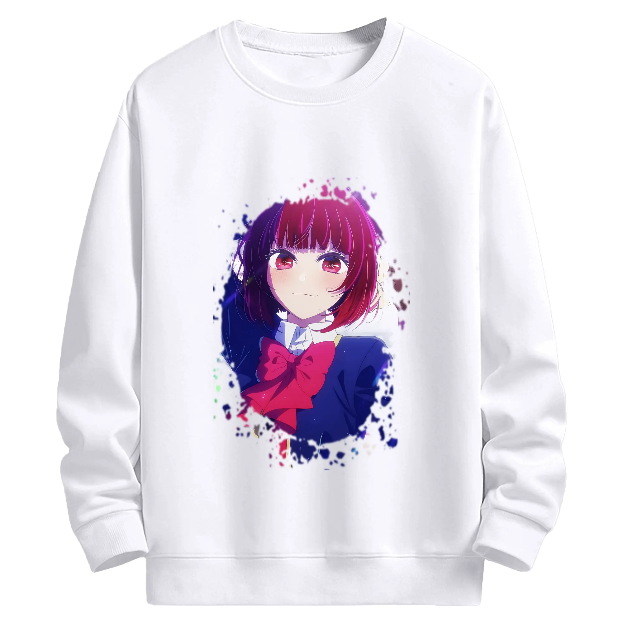 推しの子 グッズ,有馬かな - 高品質 クルーネック スウェット ・ コットン59％ ポリエステル41％ ・ ユニセックス 長袖 トレーナー ・ カジュアル デイリー スポーツ 散歩用