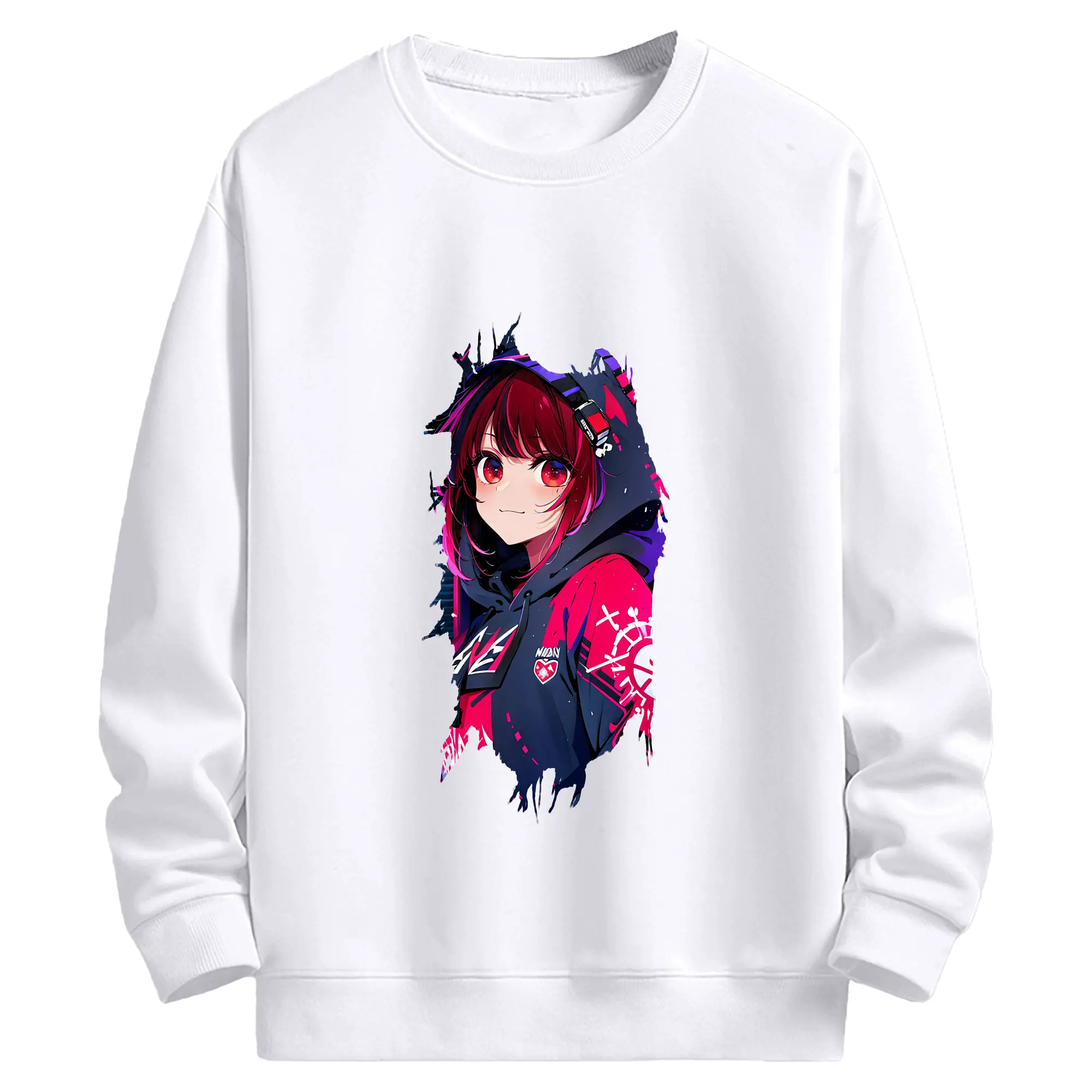 推しの子 グッズ,有馬かな - 高品質 クルーネック スウェット ・ コットン59％ ポリエステル41％ ・ ユニセックス 長袖 トレーナー ・ カジュアル デイリー スポーツ 散歩用