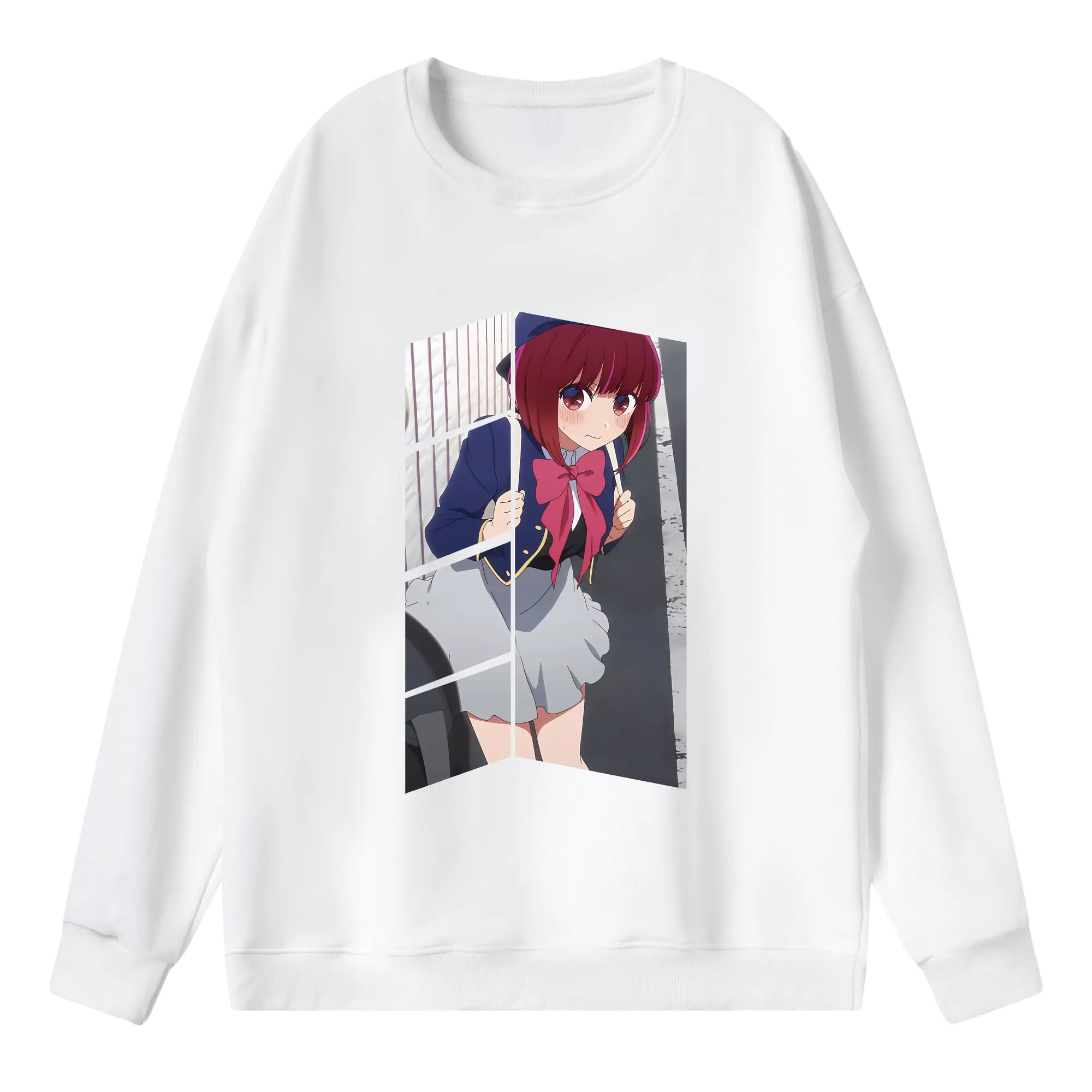 推しの子 グッズ,有馬かな - 薄手 クルーネック スウェット 裏毛260g · ポリエステル 春秋向け カジュアル 男女兼用 · トレーナー デイリー スポーツ 散歩に最適