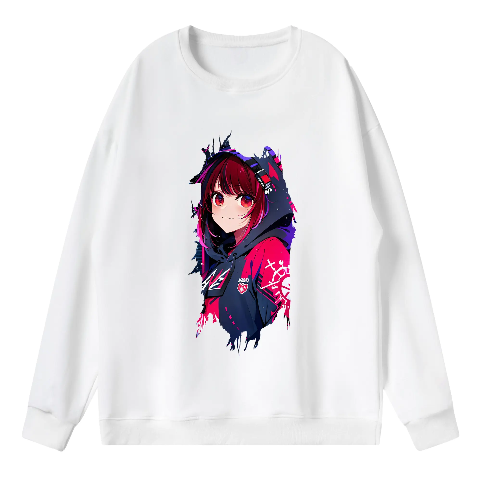 推しの子 グッズ,有馬かな - 薄手 クルーネック スウェット 裏毛260g · ポリエステル 春秋向け カジュアル 男女兼用 · トレーナー デイリー スポーツ 散歩に最適