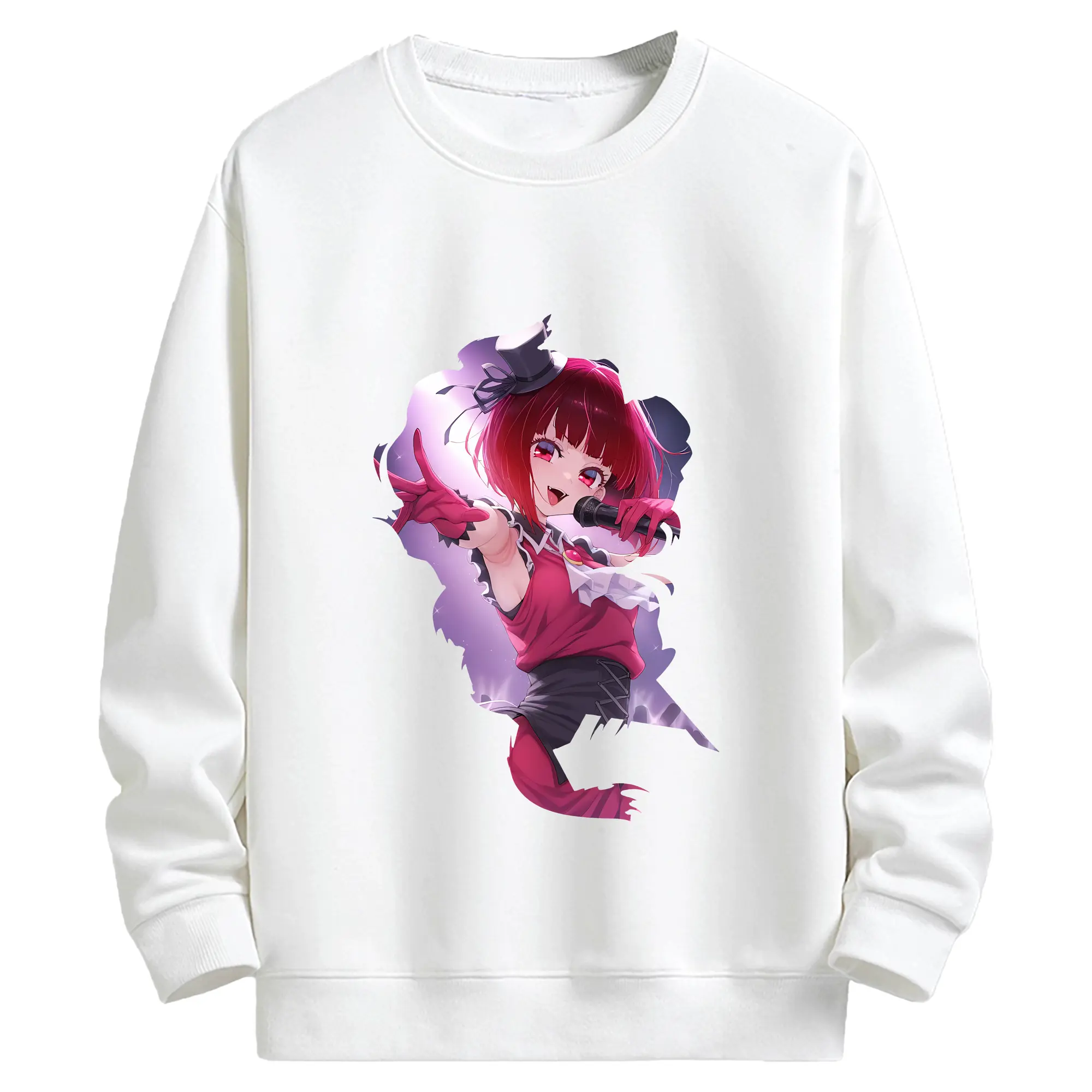 推しの子 グッズ,有馬かな - キッズ クルーネックスウェットシャツ ・ フロントプリント ・ 綿80％ ポリエステル20％ ・ 快適 通学 スポーツ 日常使い お散歩用