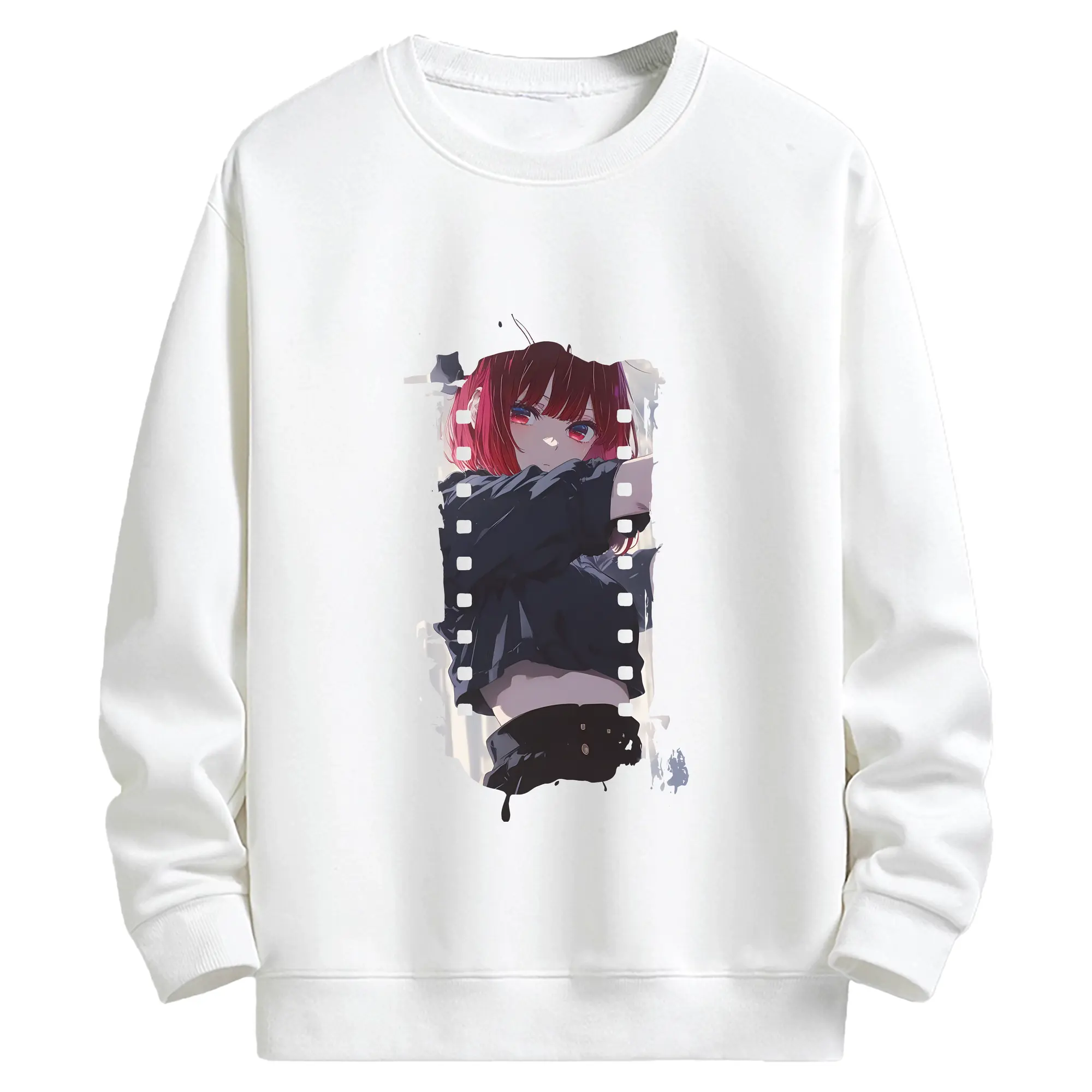 推しの子 グッズ,有馬かな - キッズ クルーネックスウェットシャツ ・ フロントプリント ・ 綿80％ ポリエステル20％ ・ 快適 通学 スポーツ 日常使い お散歩用