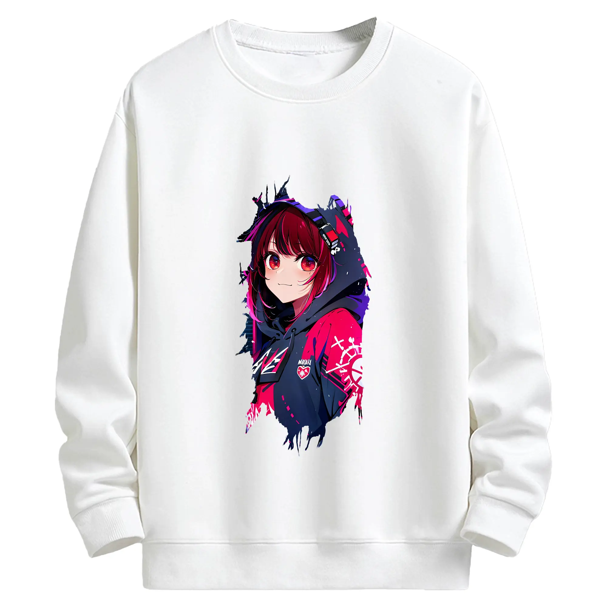 推しの子 グッズ,有馬かな - キッズ クルーネックスウェットシャツ ・ フロントプリント ・ 綿80％ ポリエステル20％ ・ 快適 通学 スポーツ 日常使い お散歩用