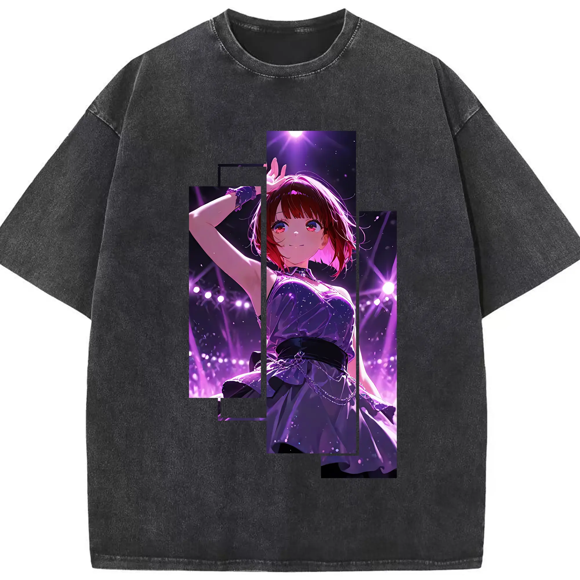 推しの子 グッズ,有馬かな - 綿100％ ヴィンテージ風 半袖Tシャツ ・ フロントプリント ・ 柔らか肌触り ・ 通気性 快適 ・ スポーツ カジュアル 外出用