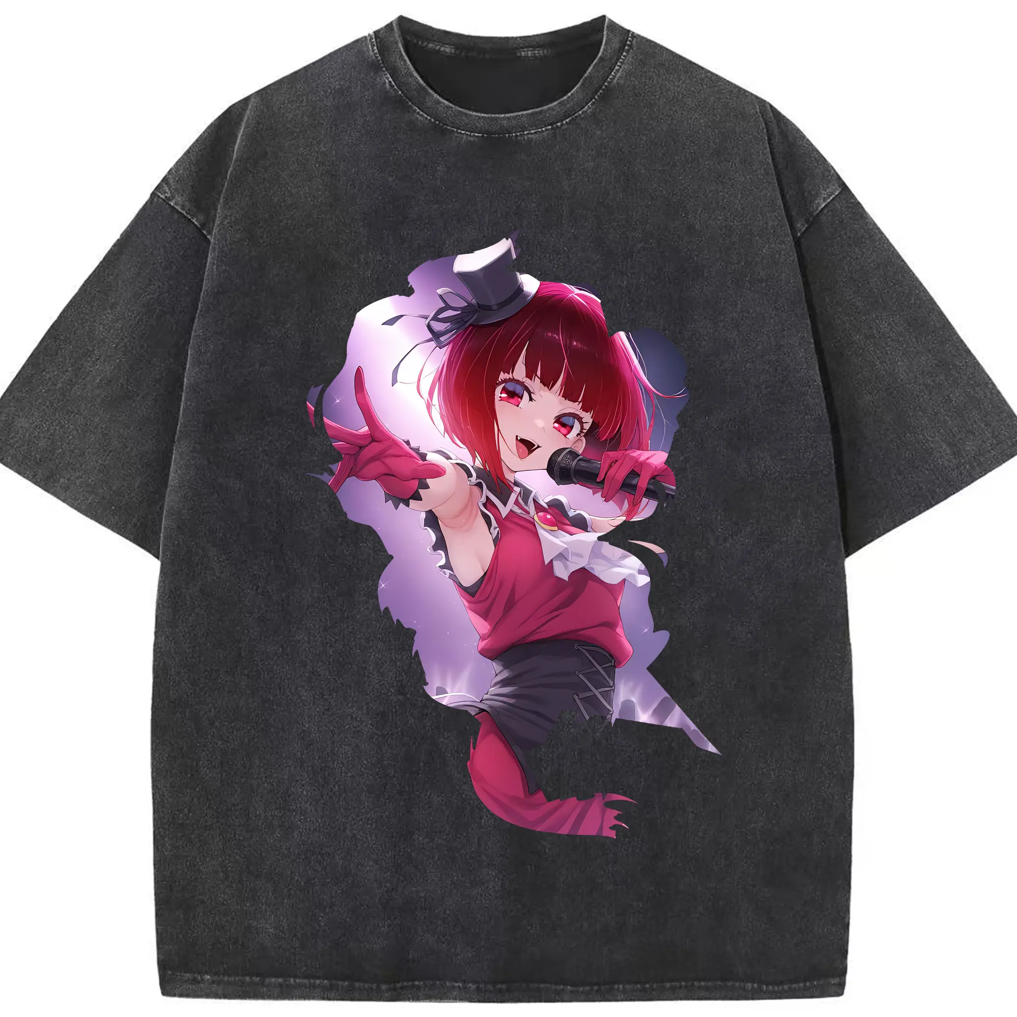 推しの子 グッズ,有馬かな - 綿100％ ヴィンテージ風 半袖Tシャツ ・ フロントプリント ・ 柔らか肌触り ・ 通気性 快適 ・ スポーツ カジュアル 外出用