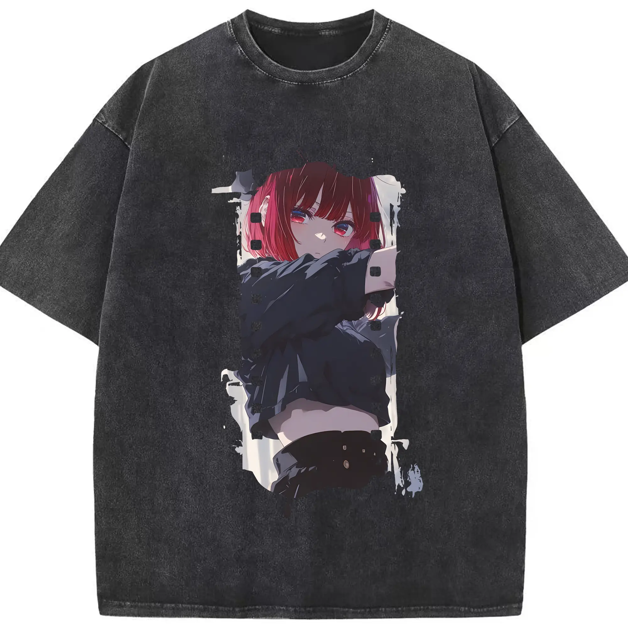 推しの子 グッズ,有馬かな - 綿100％ ヴィンテージ風 半袖Tシャツ ・ フロントプリント ・ 柔らか肌触り ・ 通気性 快適 ・ スポーツ カジュアル 外出用