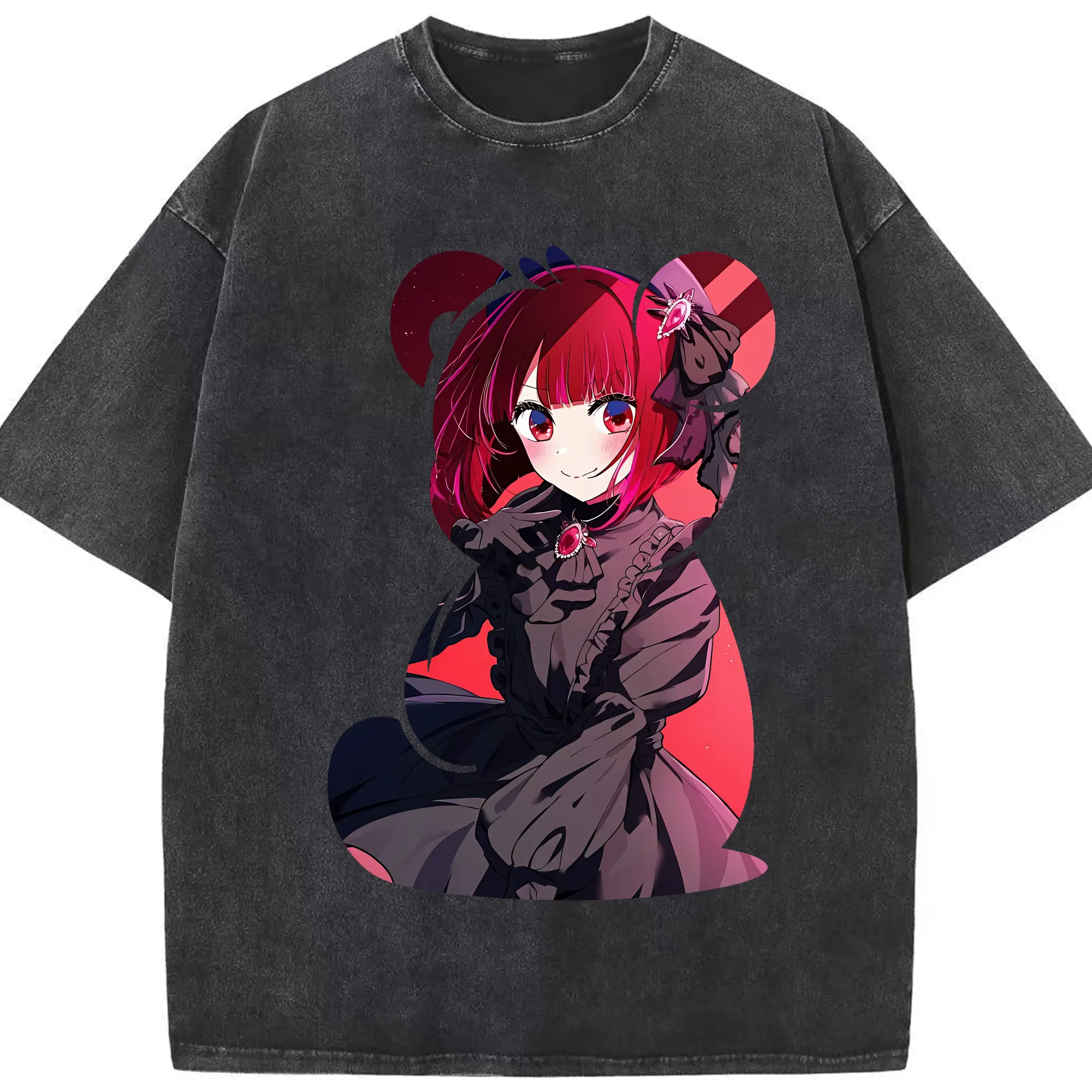 推しの子 グッズ,有馬かな - 綿100％ ヴィンテージ風 半袖Tシャツ ・ フロントプリント ・ 柔らか肌触り ・ 通気性 快適 ・ スポーツ カジュアル 外出用