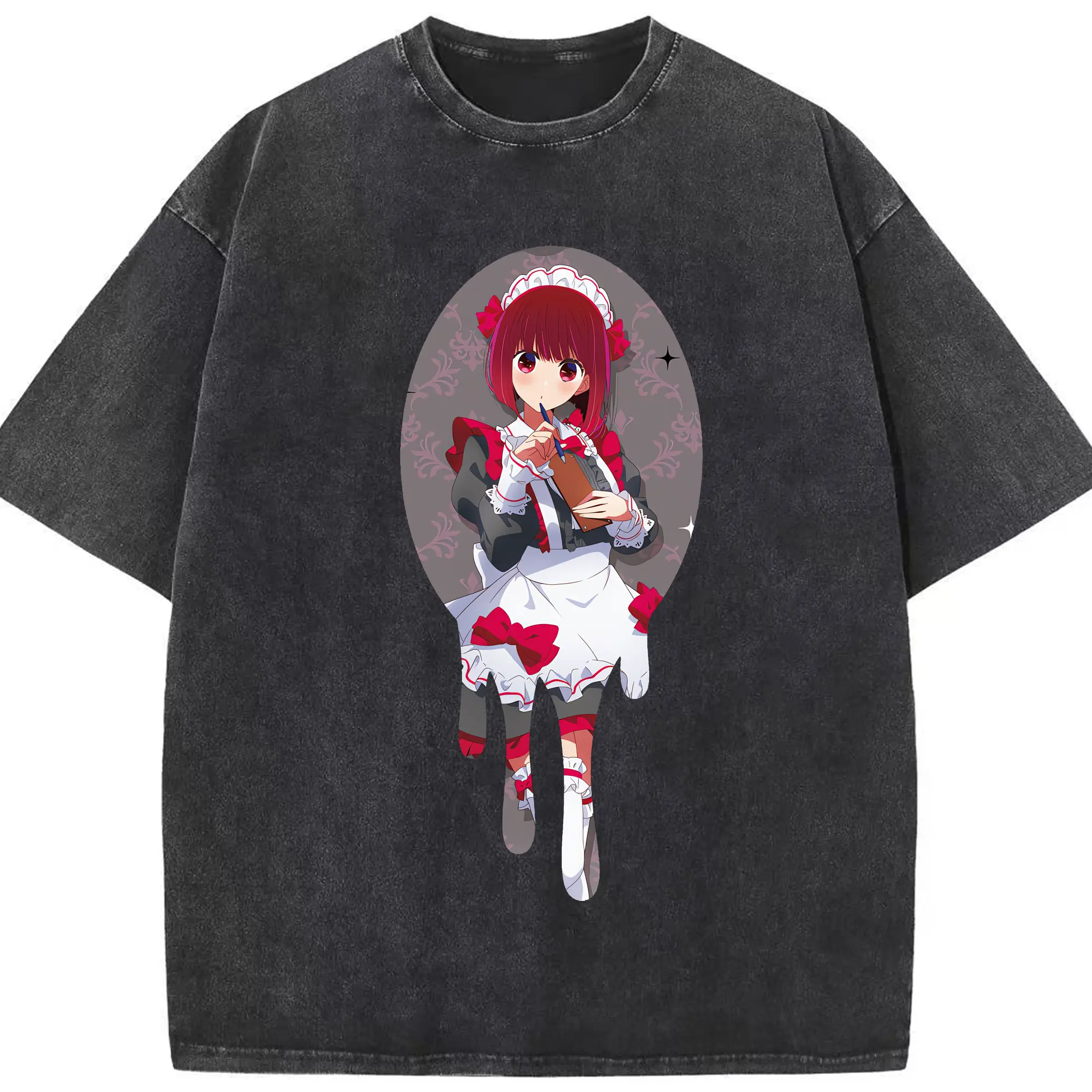 推しの子 グッズ,有馬かな - 綿100％ ヴィンテージ風 半袖Tシャツ ・ フロントプリント ・ 柔らか肌触り ・ 通気性 快適 ・ スポーツ カジュアル 外出用