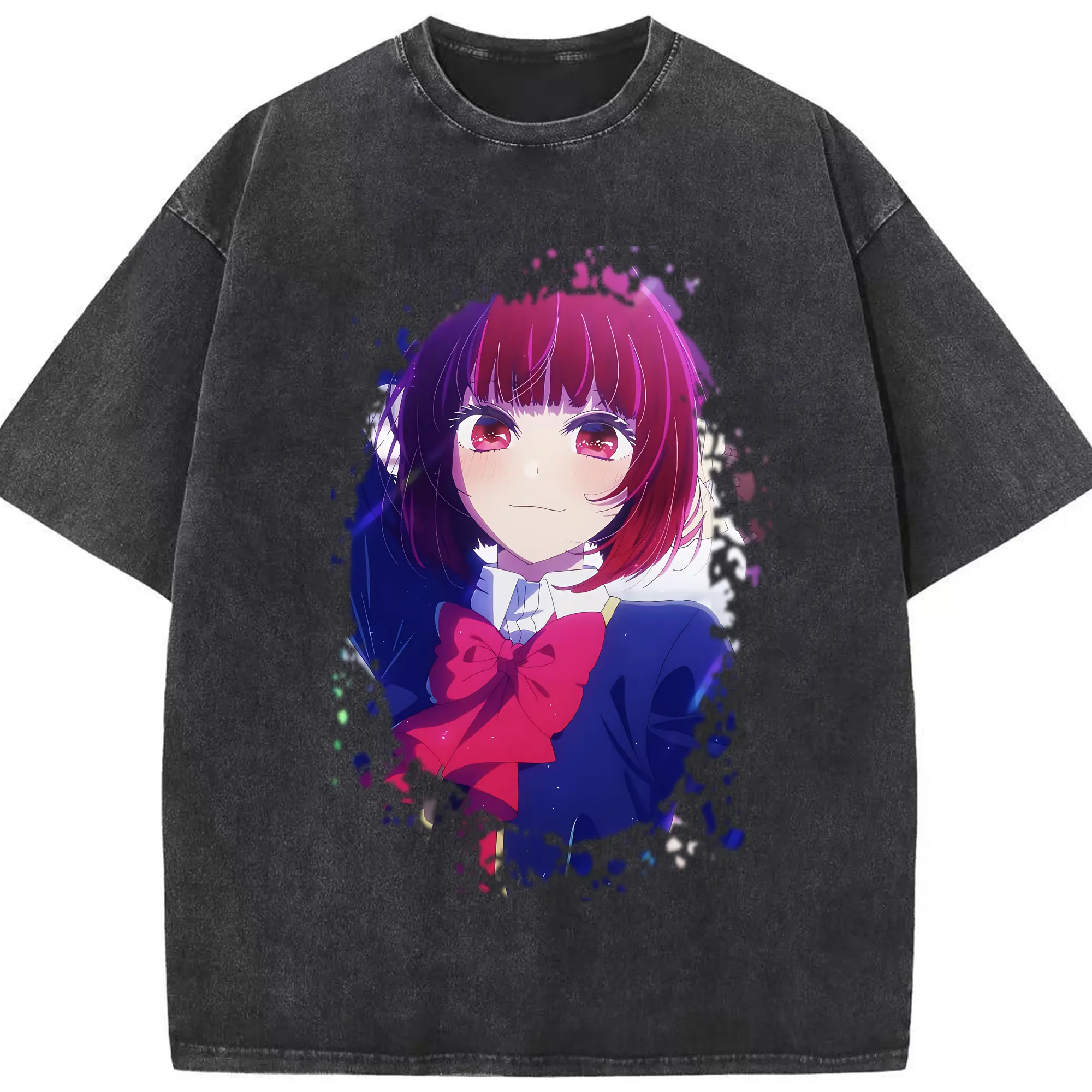 推しの子 グッズ,有馬かな - 綿100％ ヴィンテージ風 半袖Tシャツ ・ フロントプリント ・ 柔らか肌触り ・ 通気性 快適 ・ スポーツ カジュアル 外出用