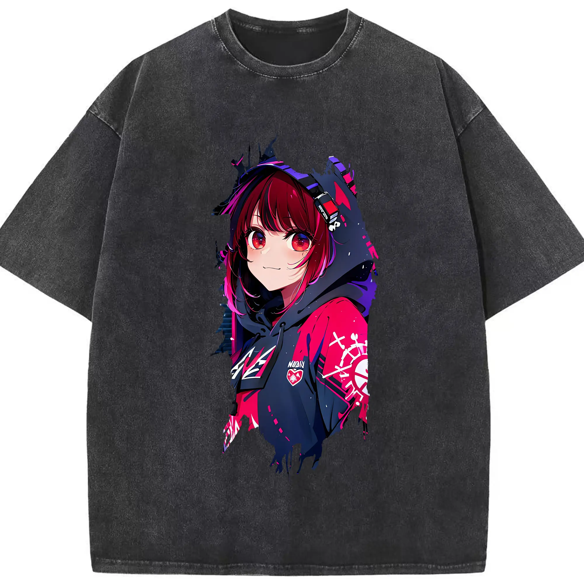 推しの子 グッズ,有馬かな - 綿100％ ヴィンテージ風 半袖Tシャツ ・ フロントプリント ・ 柔らか肌触り ・ 通気性 快適 ・ スポーツ カジュアル 外出用