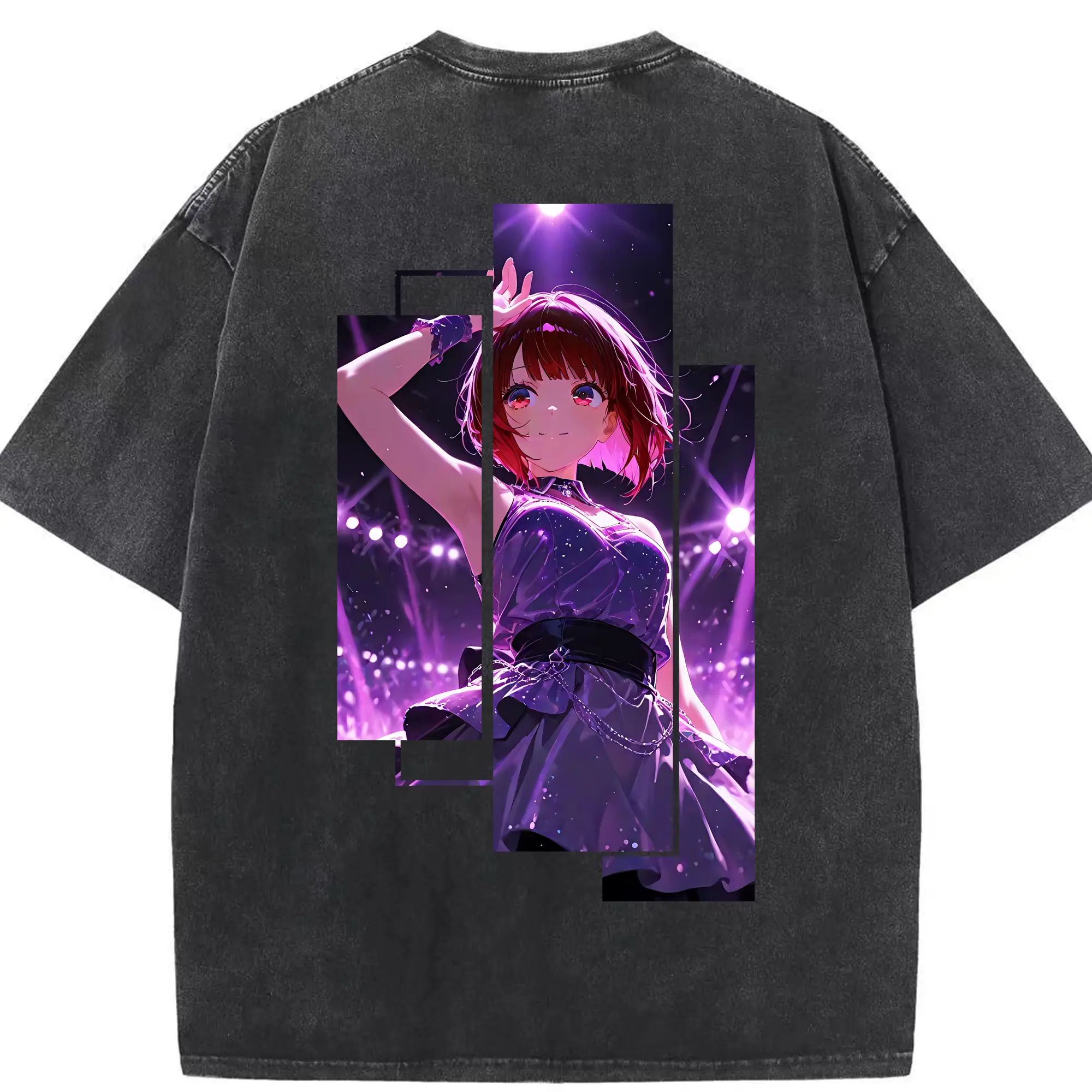 推しの子 グッズ,有馬かな - 綿100％ ヴィンテージ風 半袖Tシャツ ・ 背面プリント ・ 柔らか肌触り ・ 通気性 快適 ・ スポーツ カジュアル 外出用