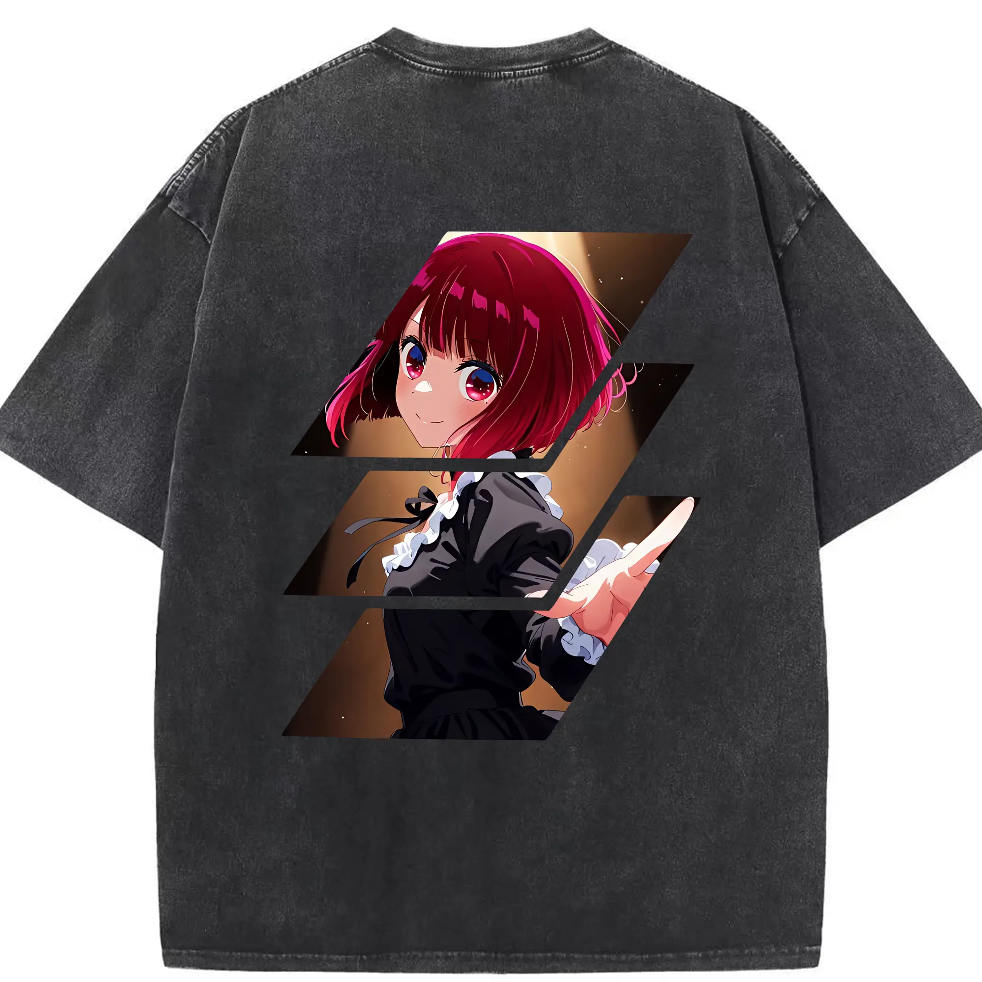 推しの子 グッズ,有馬かな - 綿100％ ヴィンテージ風 半袖Tシャツ ・ 背面プリント ・ 柔らか肌触り ・ 通気性 快適 ・ スポーツ カジュアル 外出用