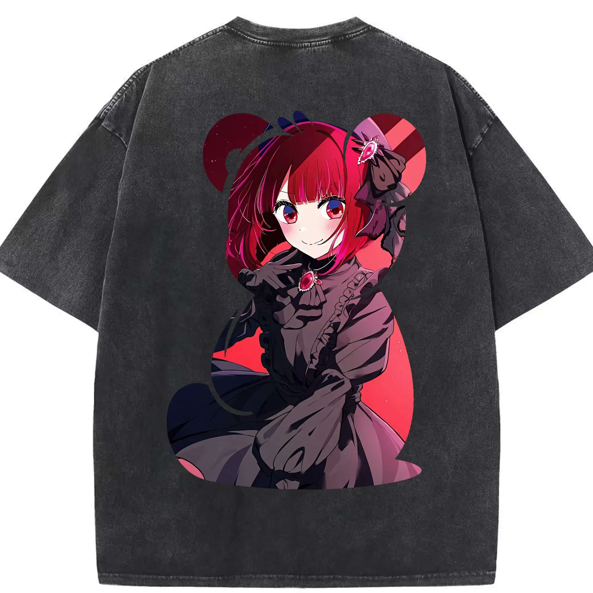 推しの子 グッズ,有馬かな - 綿100％ ヴィンテージ風 半袖Tシャツ ・ 背面プリント ・ 柔らか肌触り ・ 通気性 快適 ・ スポーツ カジュアル 外出用