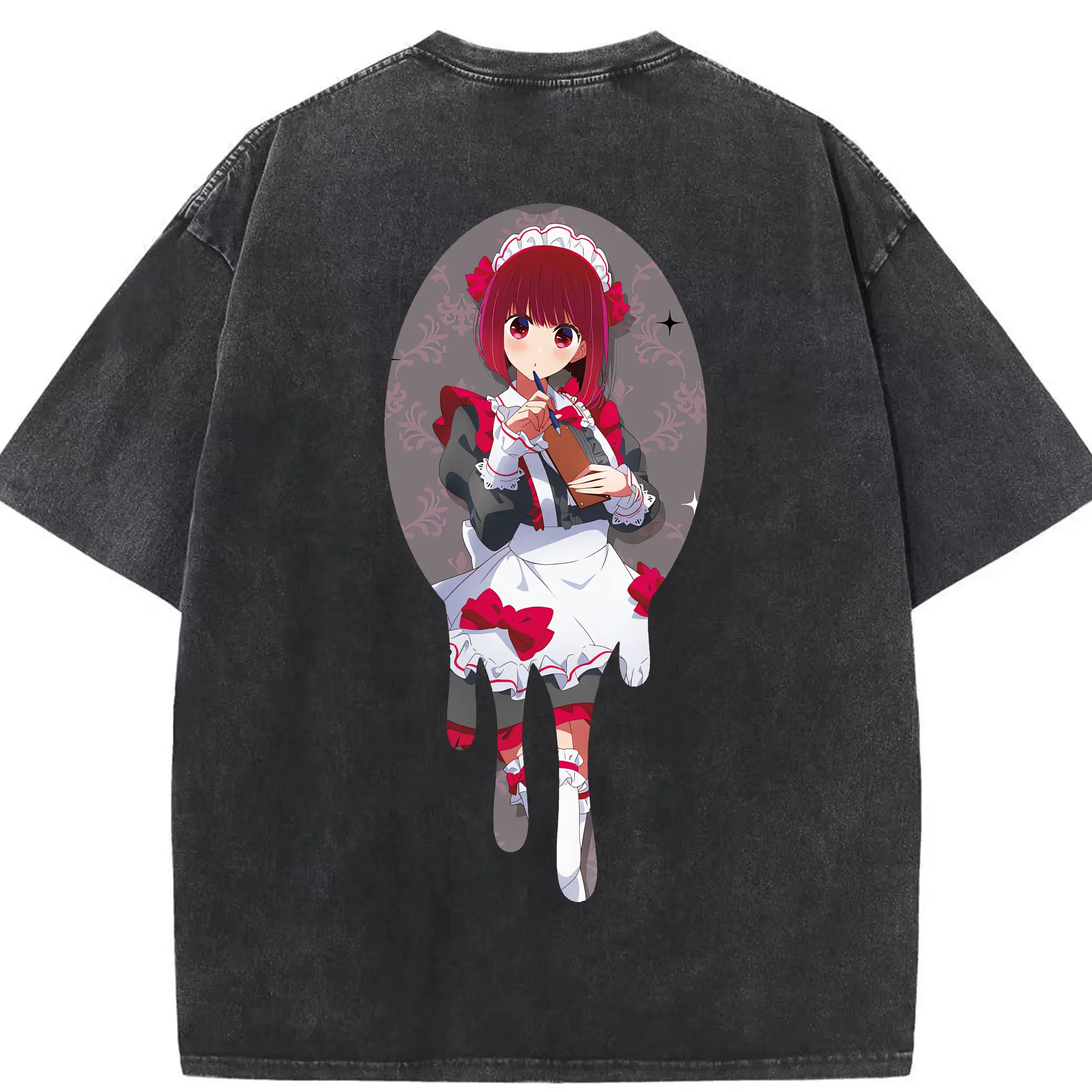 推しの子 グッズ,有馬かな - 綿100％ ヴィンテージ風 半袖Tシャツ ・ 背面プリント ・ 柔らか肌触り ・ 通気性 快適 ・ スポーツ カジュアル 外出用