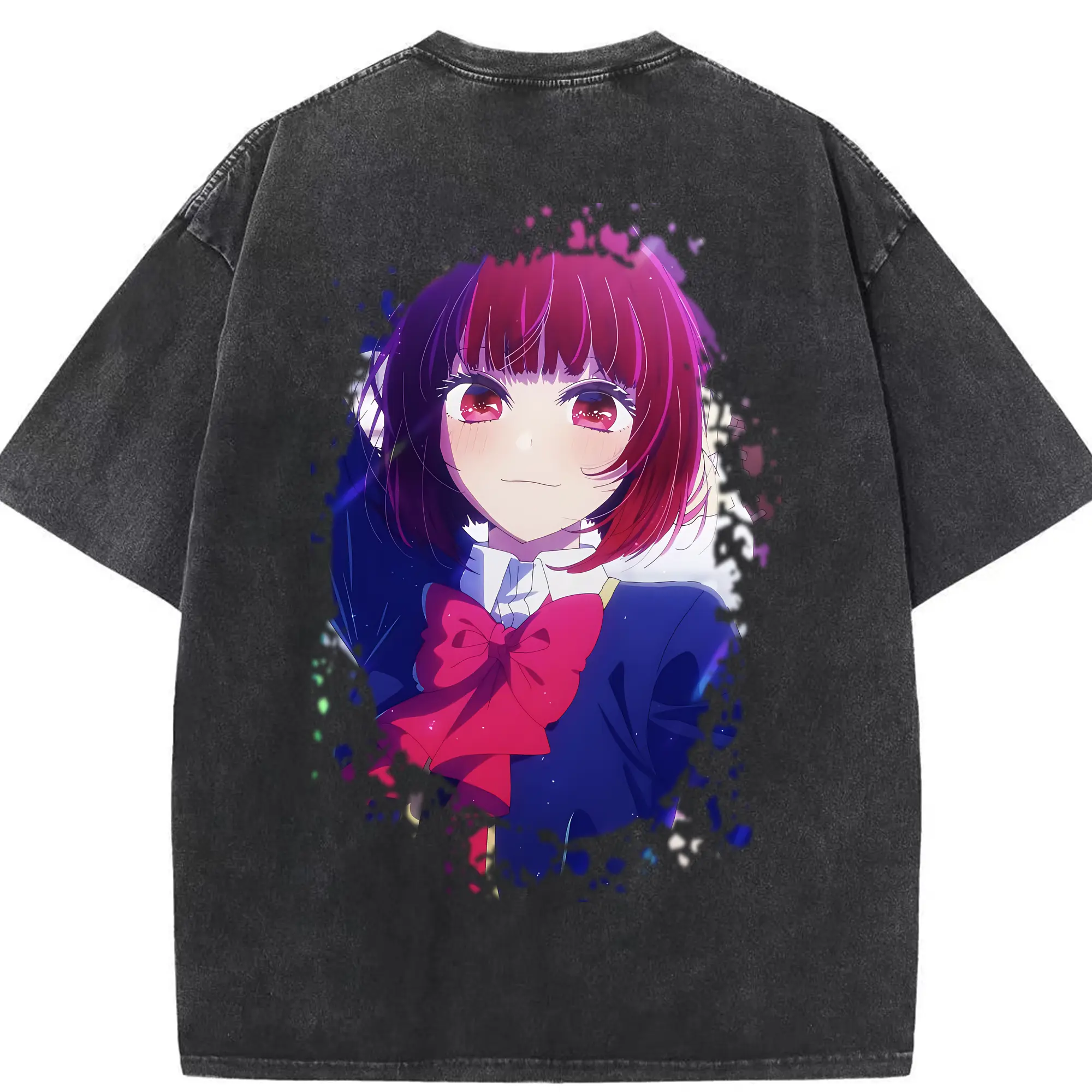 推しの子 グッズ,有馬かな - 綿100％ ヴィンテージ風 半袖Tシャツ ・ 背面プリント ・ 柔らか肌触り ・ 通気性 快適 ・ スポーツ カジュアル 外出用