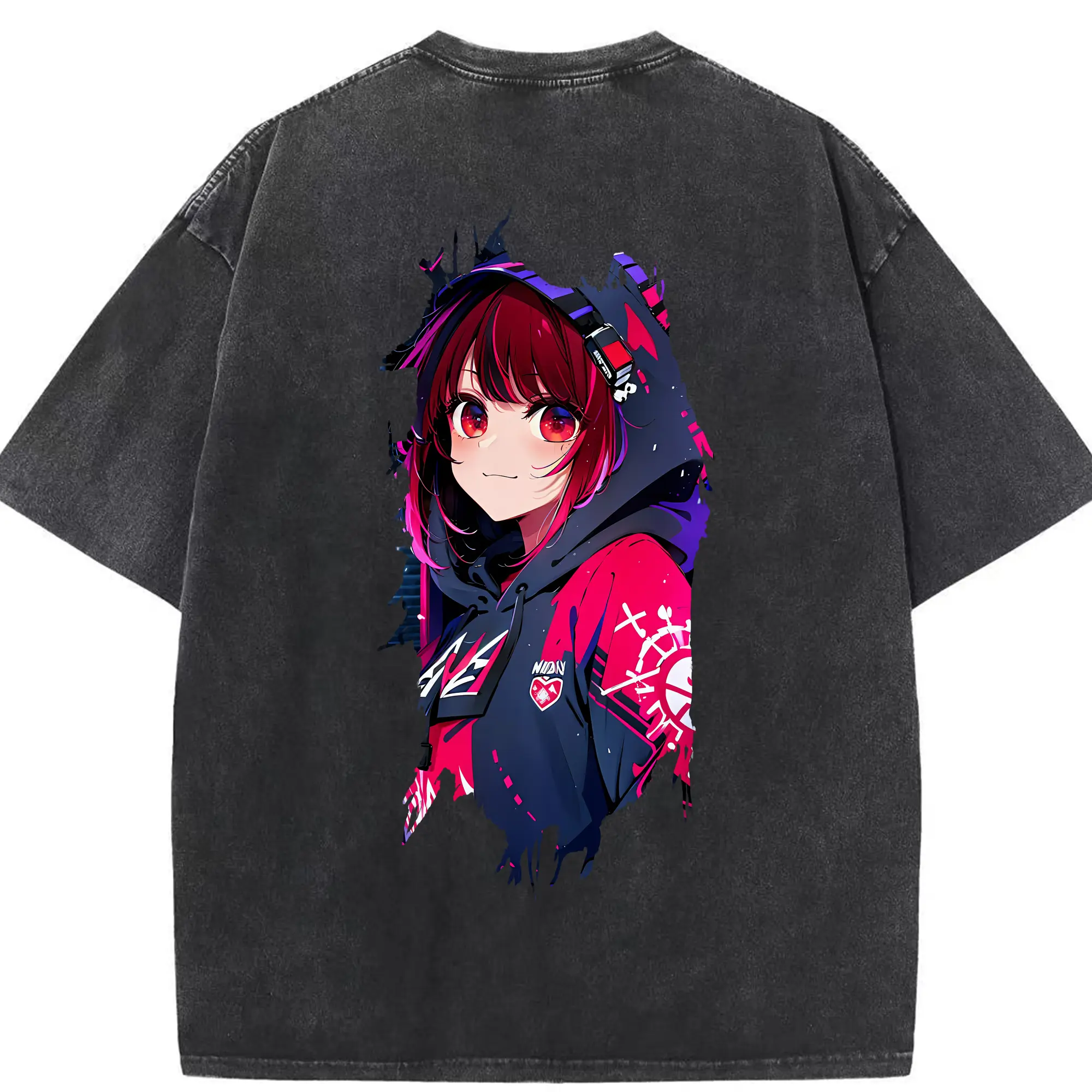 推しの子 グッズ,有馬かな - 綿100％ ヴィンテージ風 半袖Tシャツ ・ 背面プリント ・ 柔らか肌触り ・ 通気性 快適 ・ スポーツ カジュアル 外出用