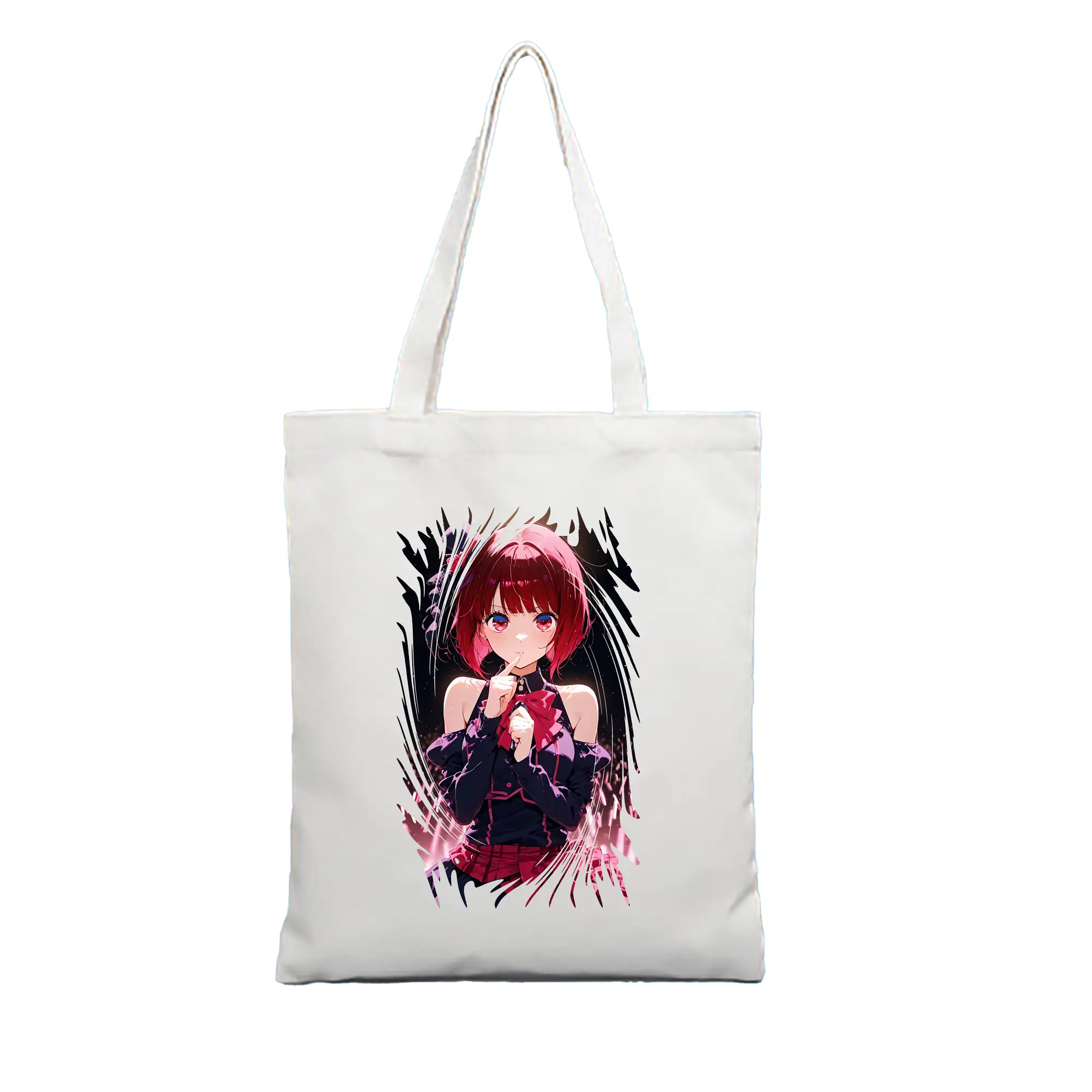 推しの子 グッズ,有馬かな - 縦型キャンバス手提げバッグ（トートバッグ） ・ キャンバス素材 ・ ショッピング用 ・ 軽量 丈夫 お手入れ簡単