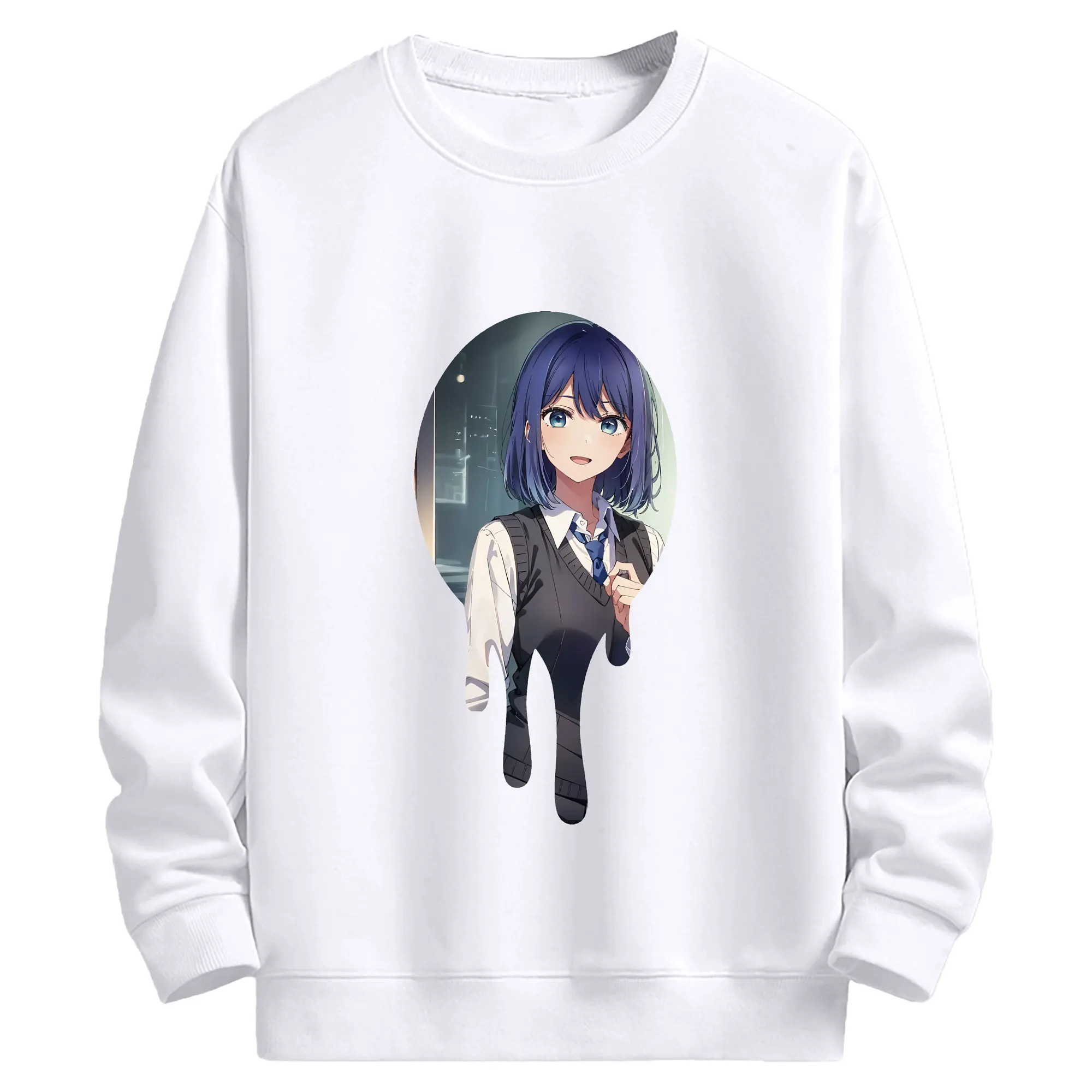 推しの子 グッズ,黒川あかね - 高品質 クルーネック スウェット ・ コットン59％ ポリエステル41％ ・ ユニセックス 長袖 トレーナー ・ カジュアル デイリー スポーツ 散歩用