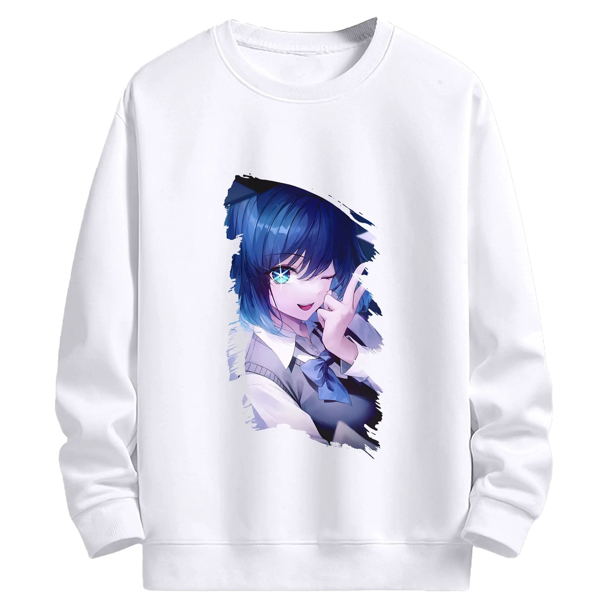 推しの子 グッズ,黒川あかね - 高品質 クルーネック スウェット ・ コットン59％ ポリエステル41％ ・ ユニセックス 長袖 トレーナー ・ カジュアル デイリー スポーツ 散歩用